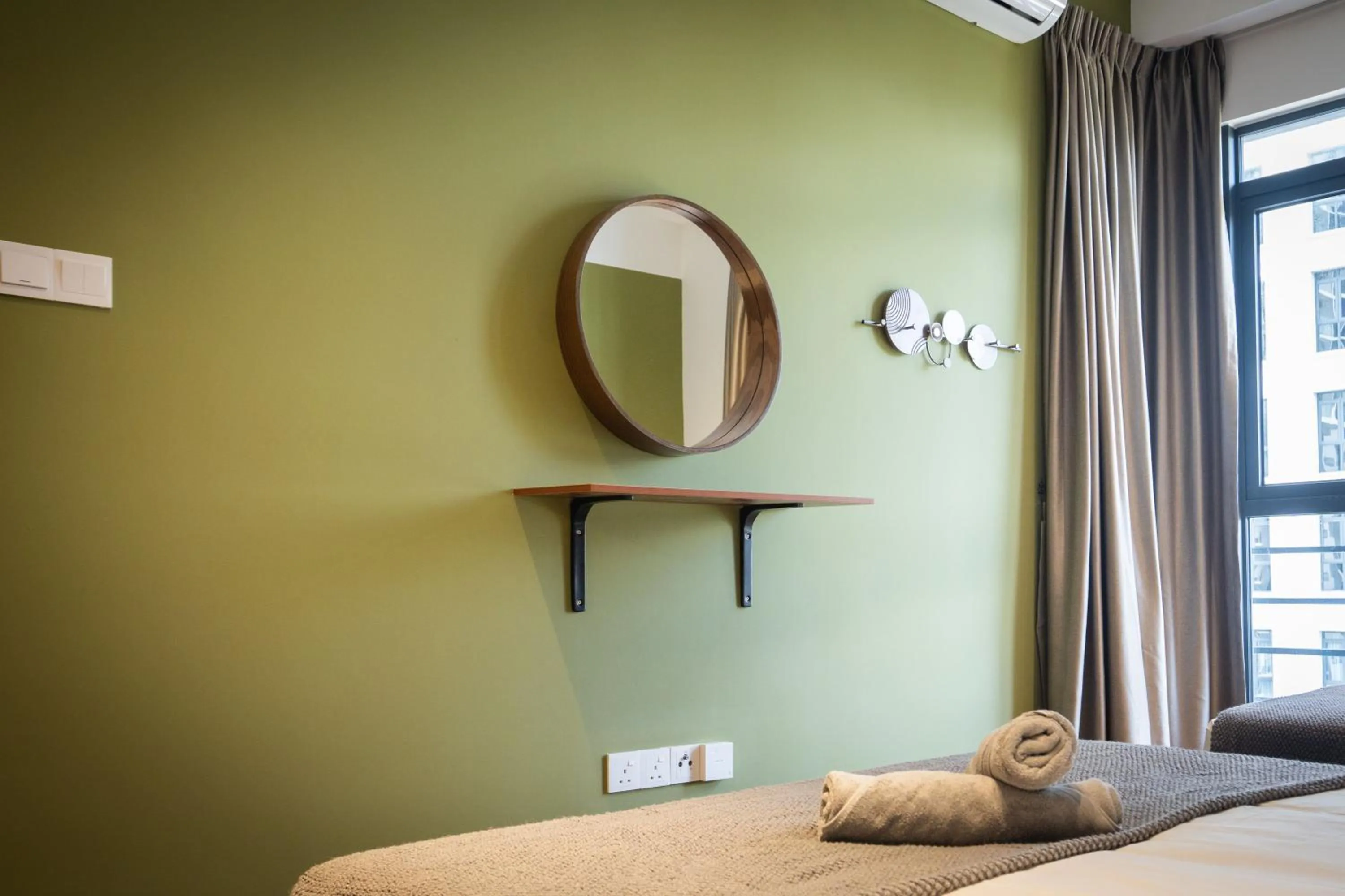 Living room, Bed in K Avenue by Pinstay