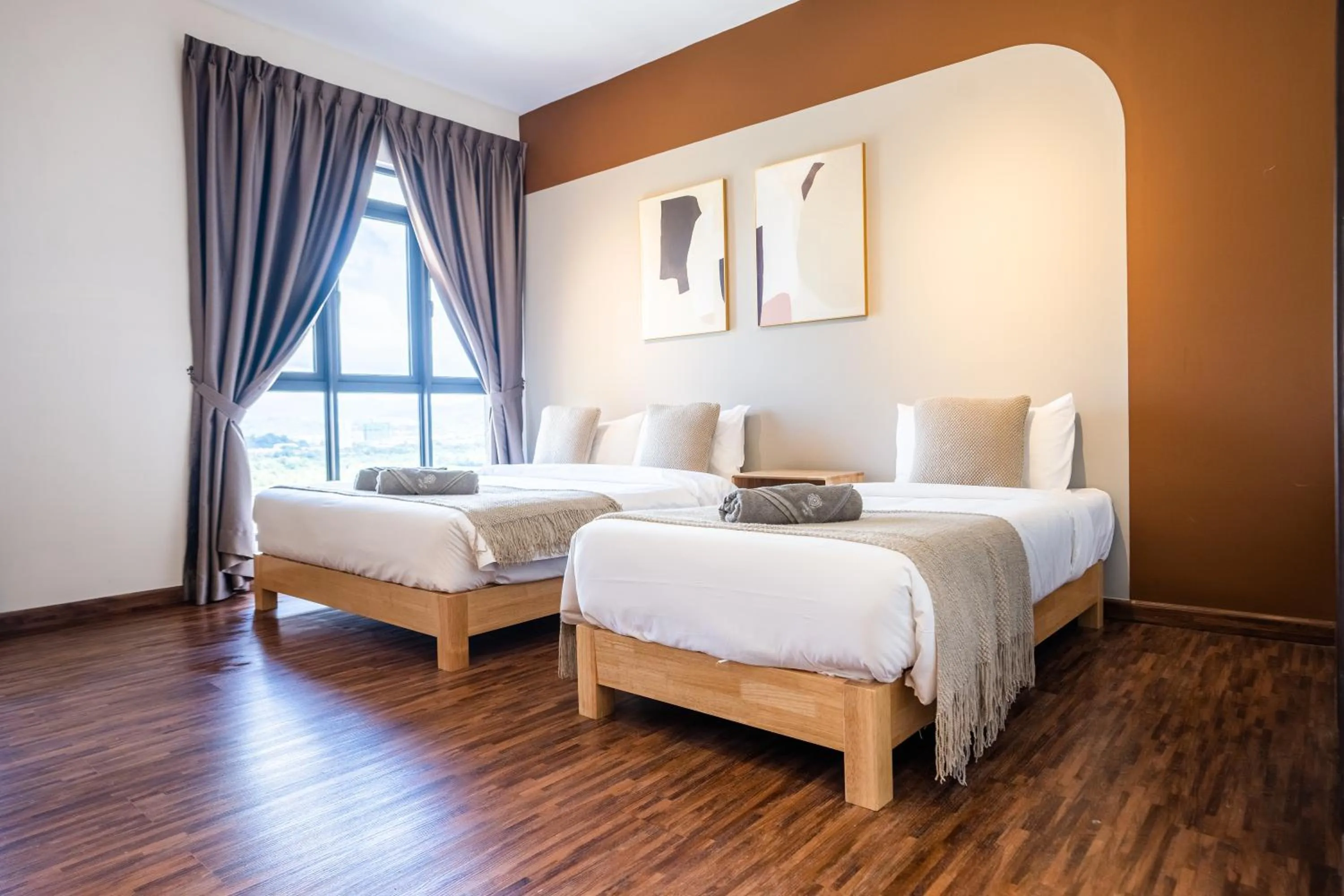 Bedroom, Bed in K Avenue by Pinstay