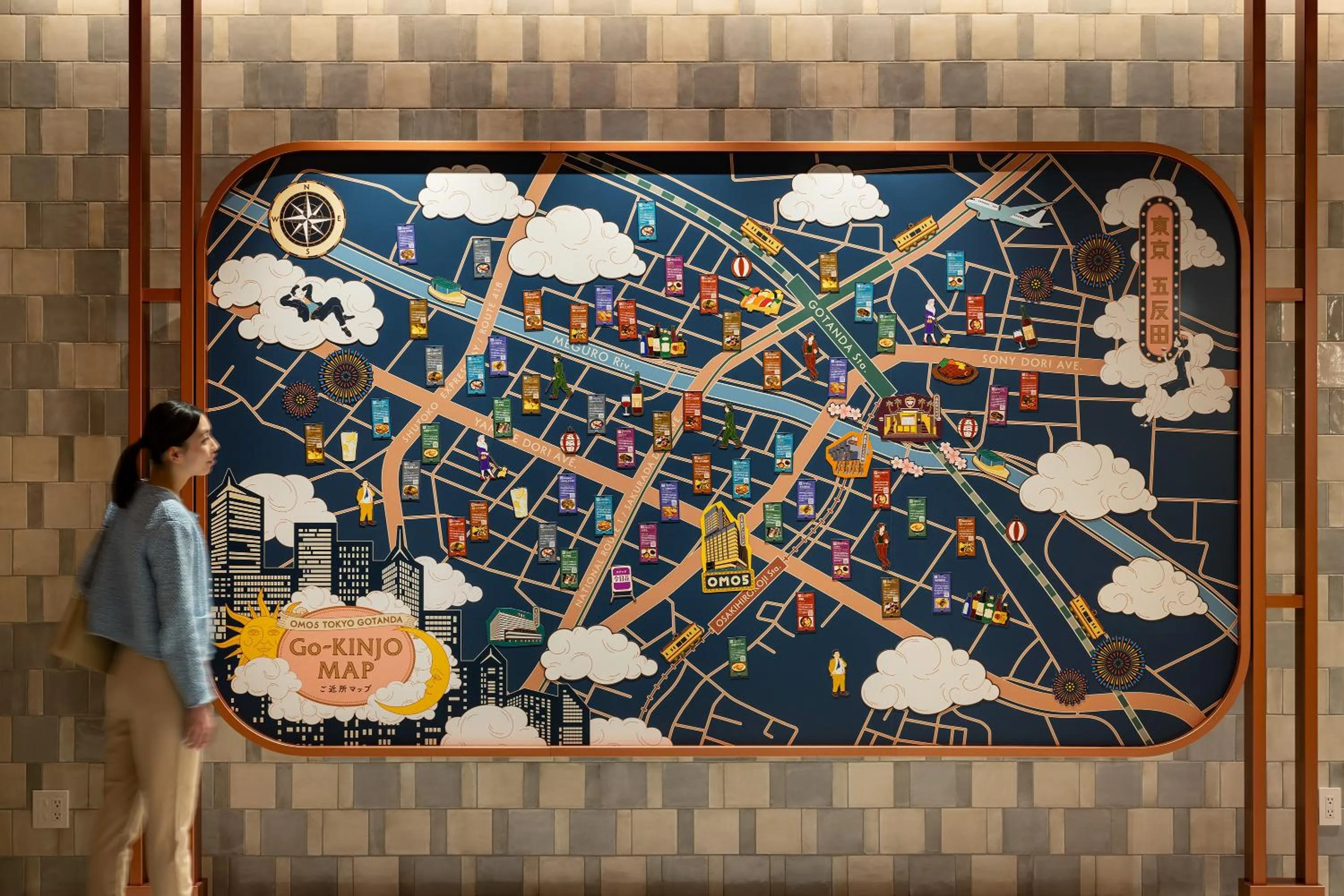 Lobby or reception in OMO5 Tokyo Gotanda by Hoshino Resorts