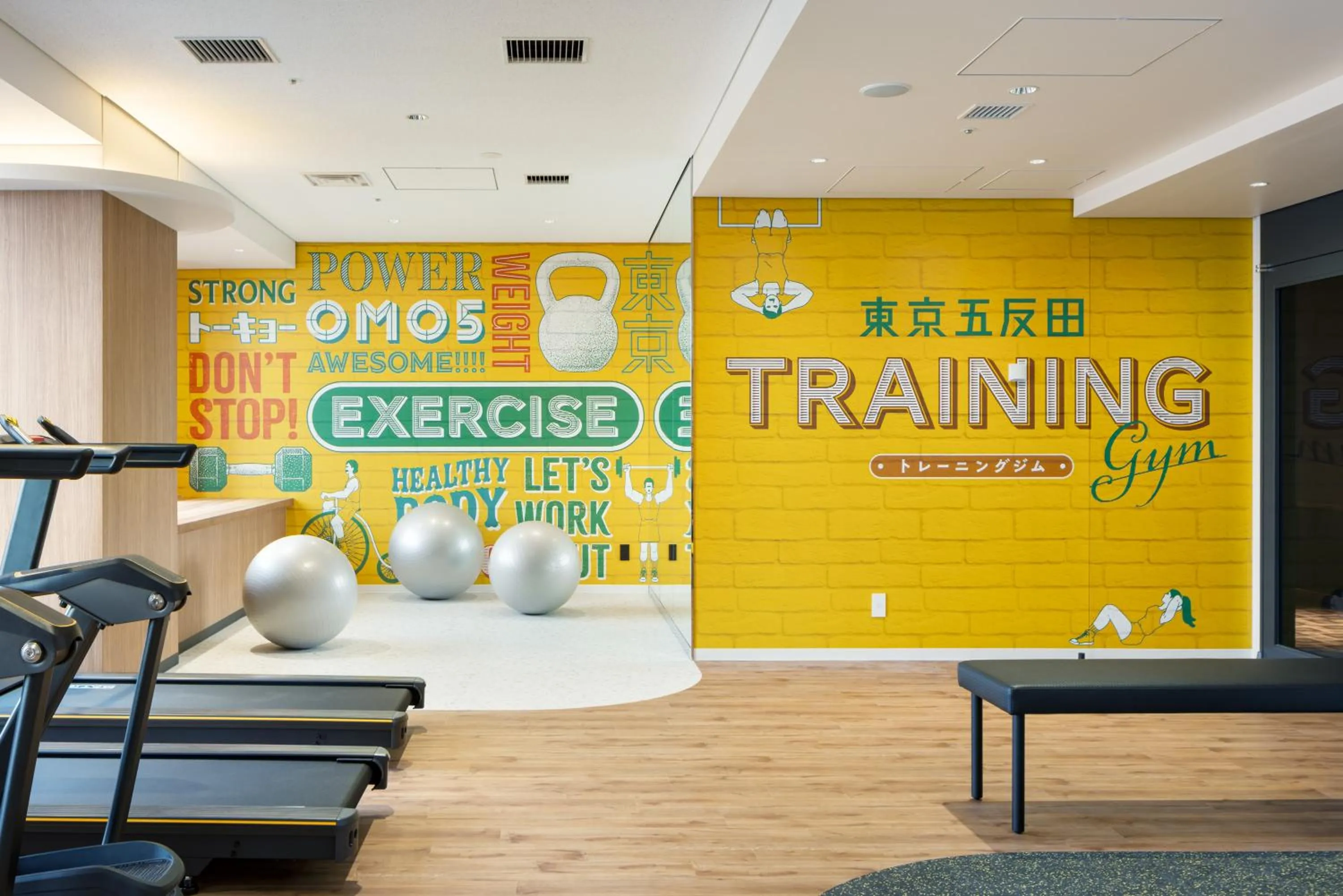 Fitness centre/facilities in OMO5 Tokyo Gotanda by Hoshino Resorts