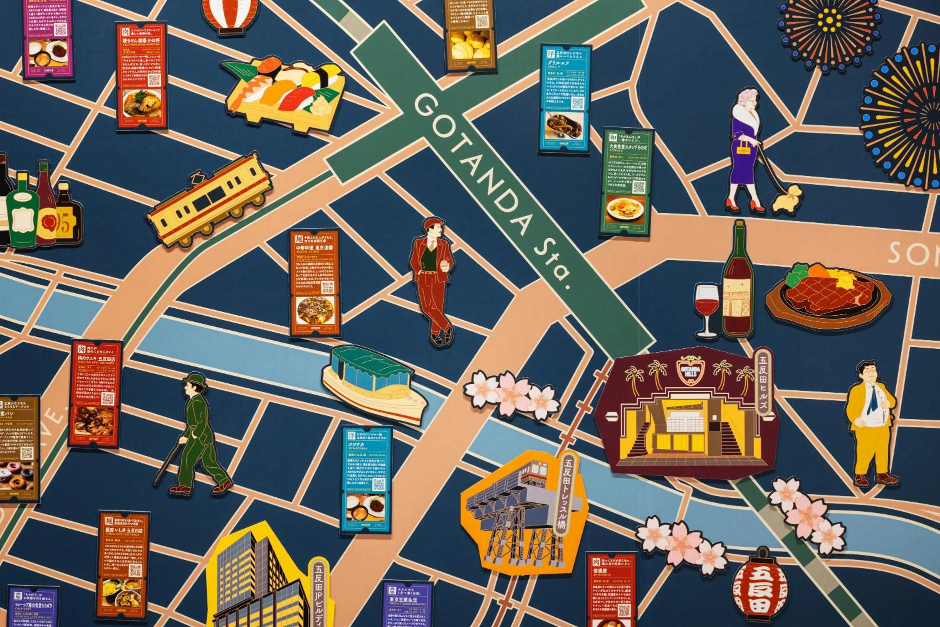 Decorative detail in OMO5 Tokyo Gotanda by Hoshino Resorts