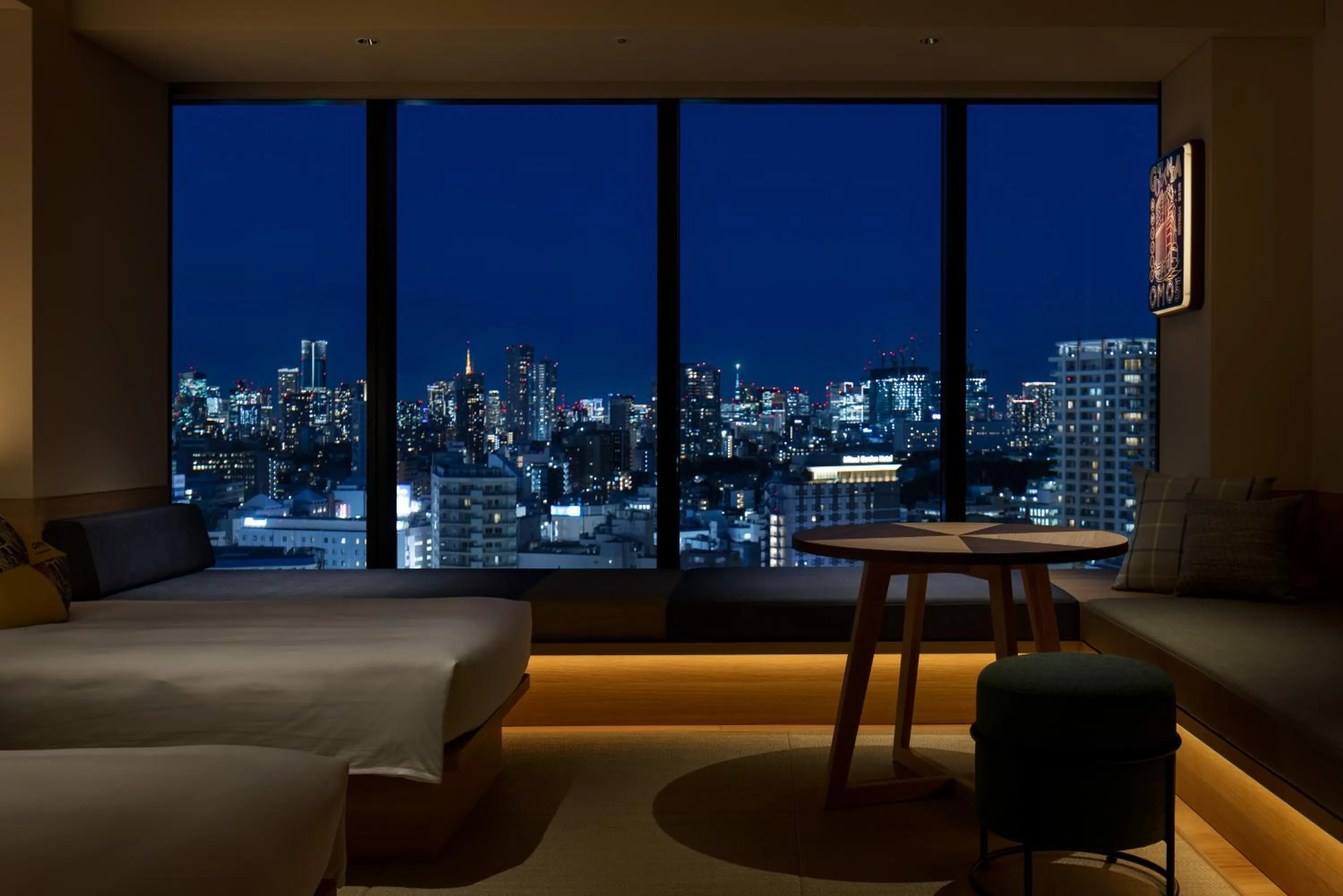 City view, Bed in OMO5 Tokyo Gotanda by Hoshino Resorts