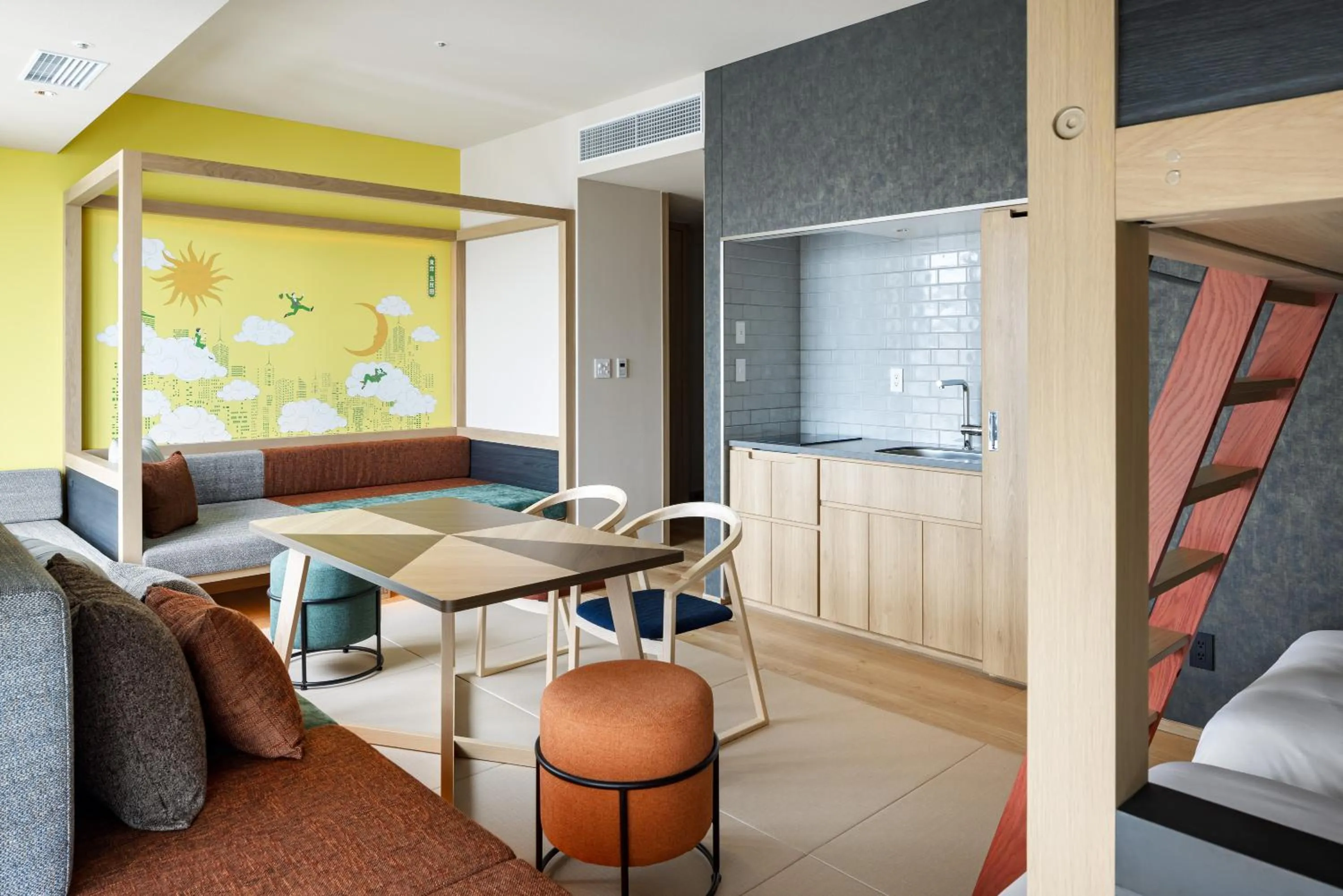 Photo of the whole room in OMO5 Tokyo Gotanda by Hoshino Resorts