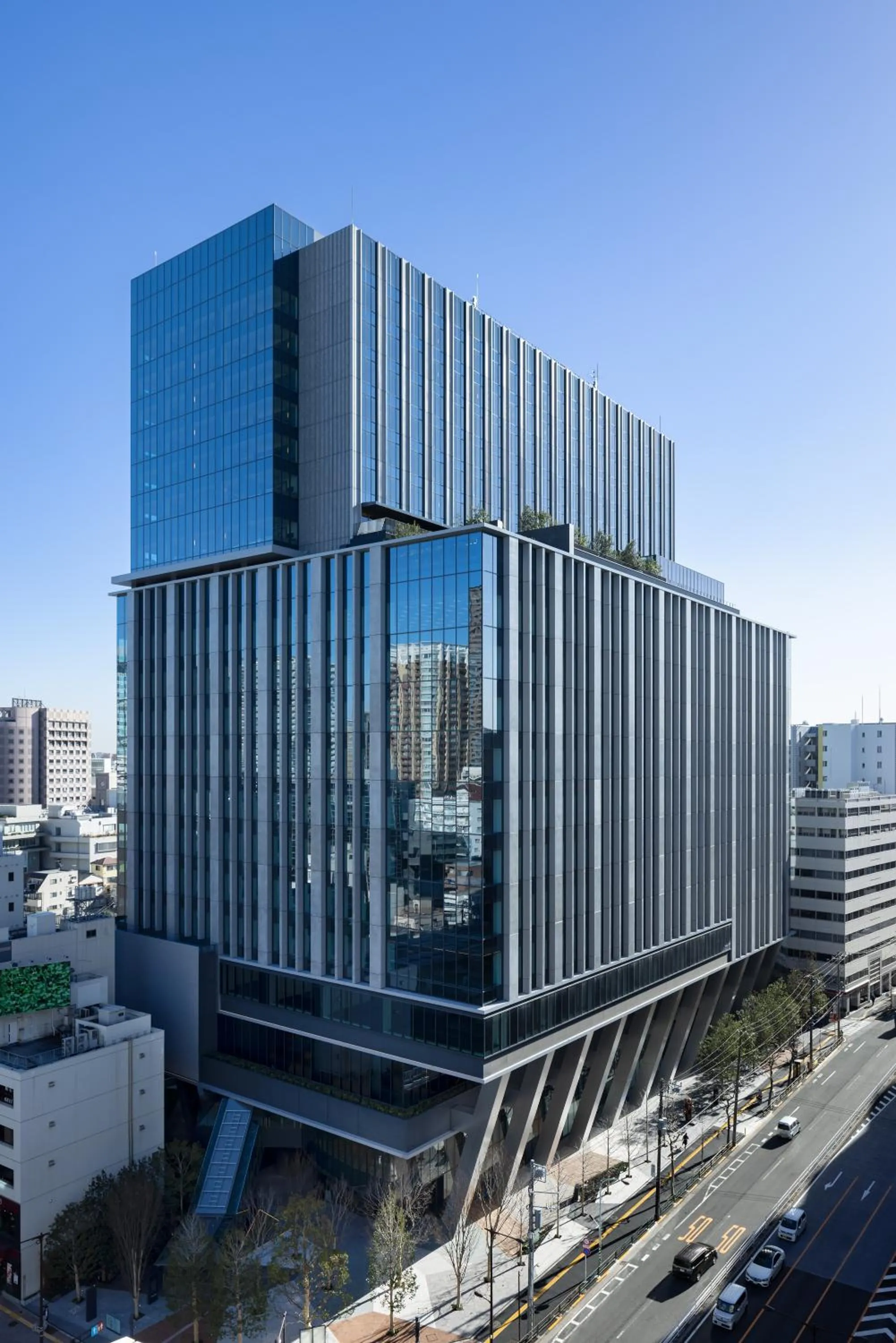 Property building in OMO5 Tokyo Gotanda by Hoshino Resorts