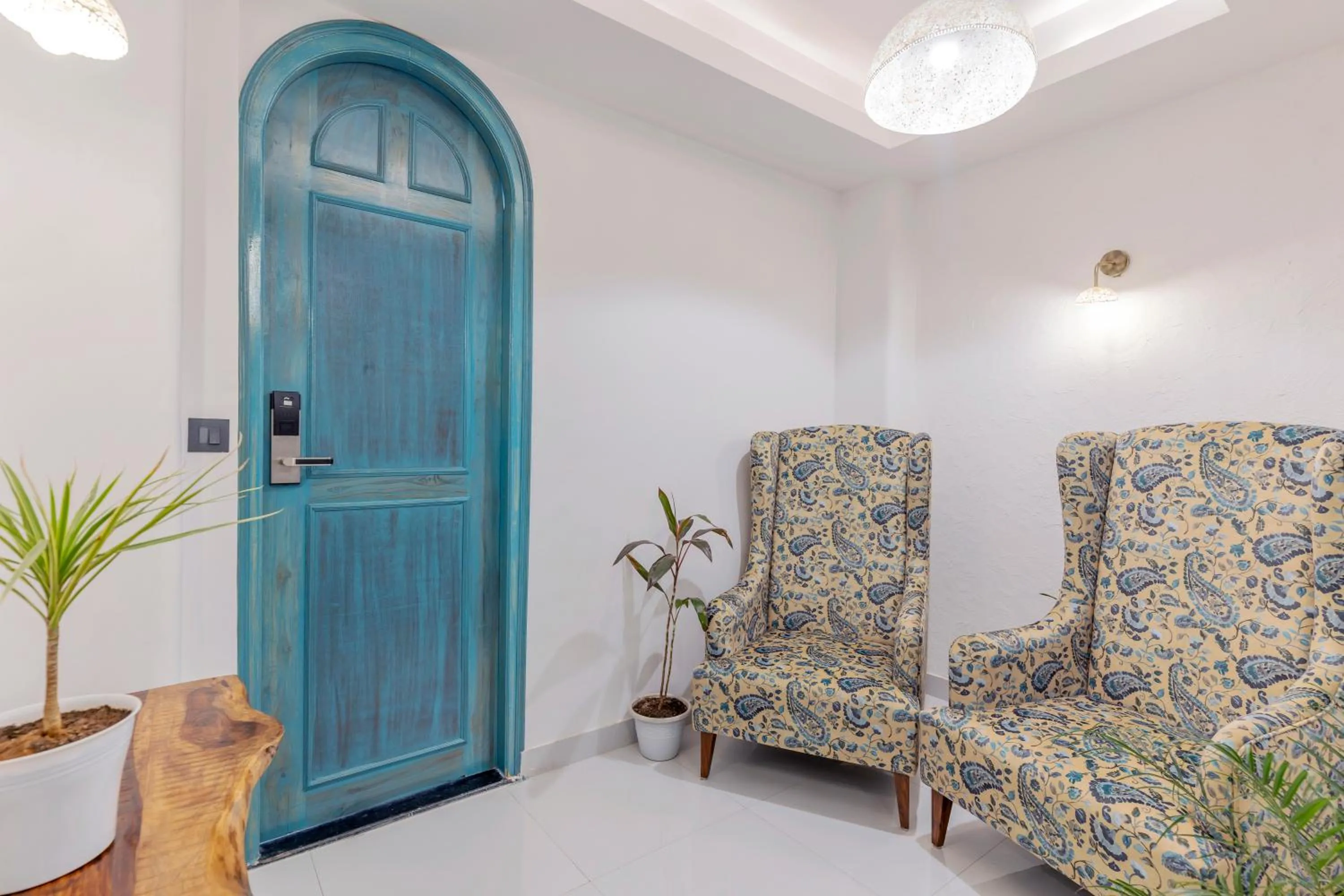 Seating area in Moustache Udaipur Luxuria