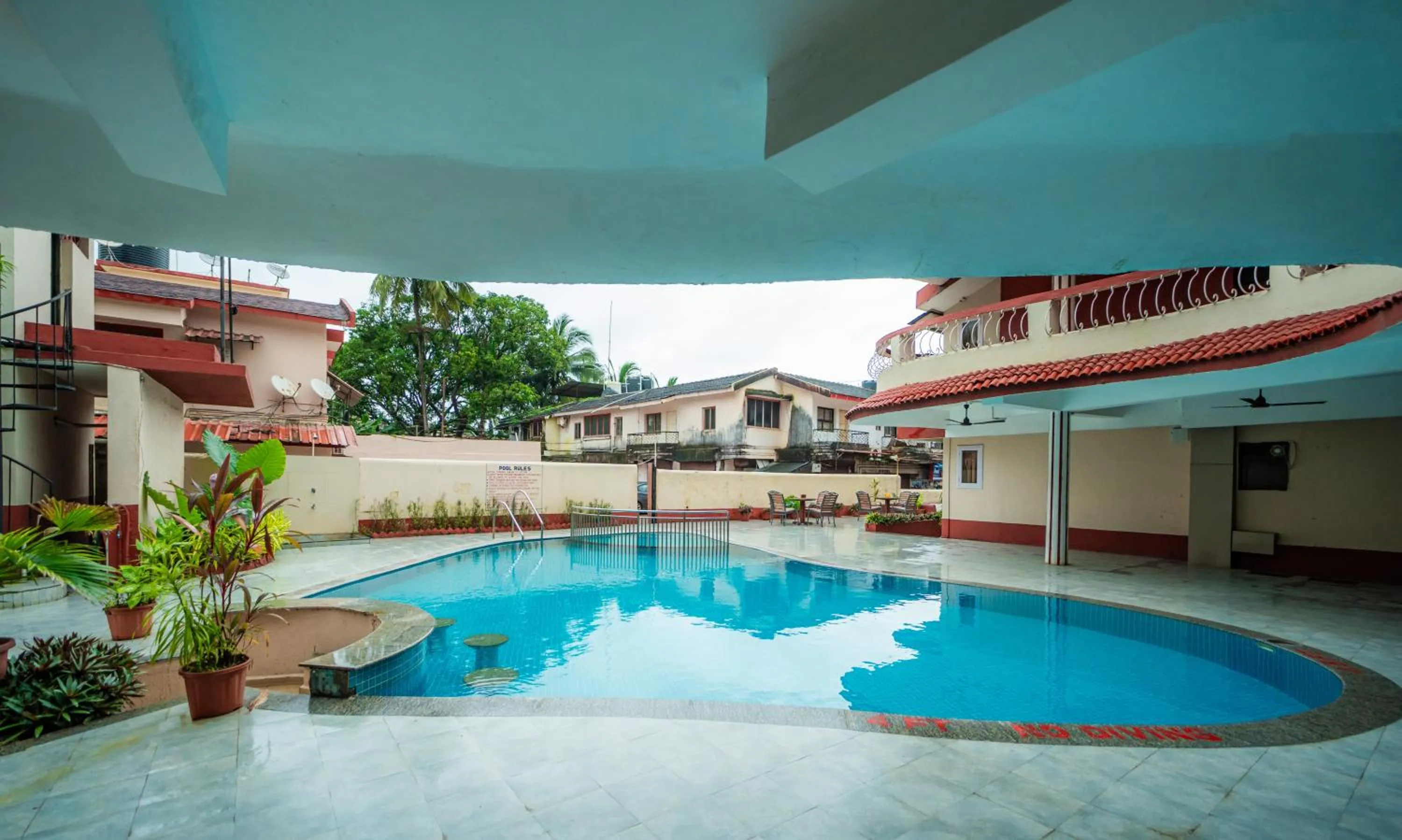 Swimming pool in Treebo Sunshine Beach Resort