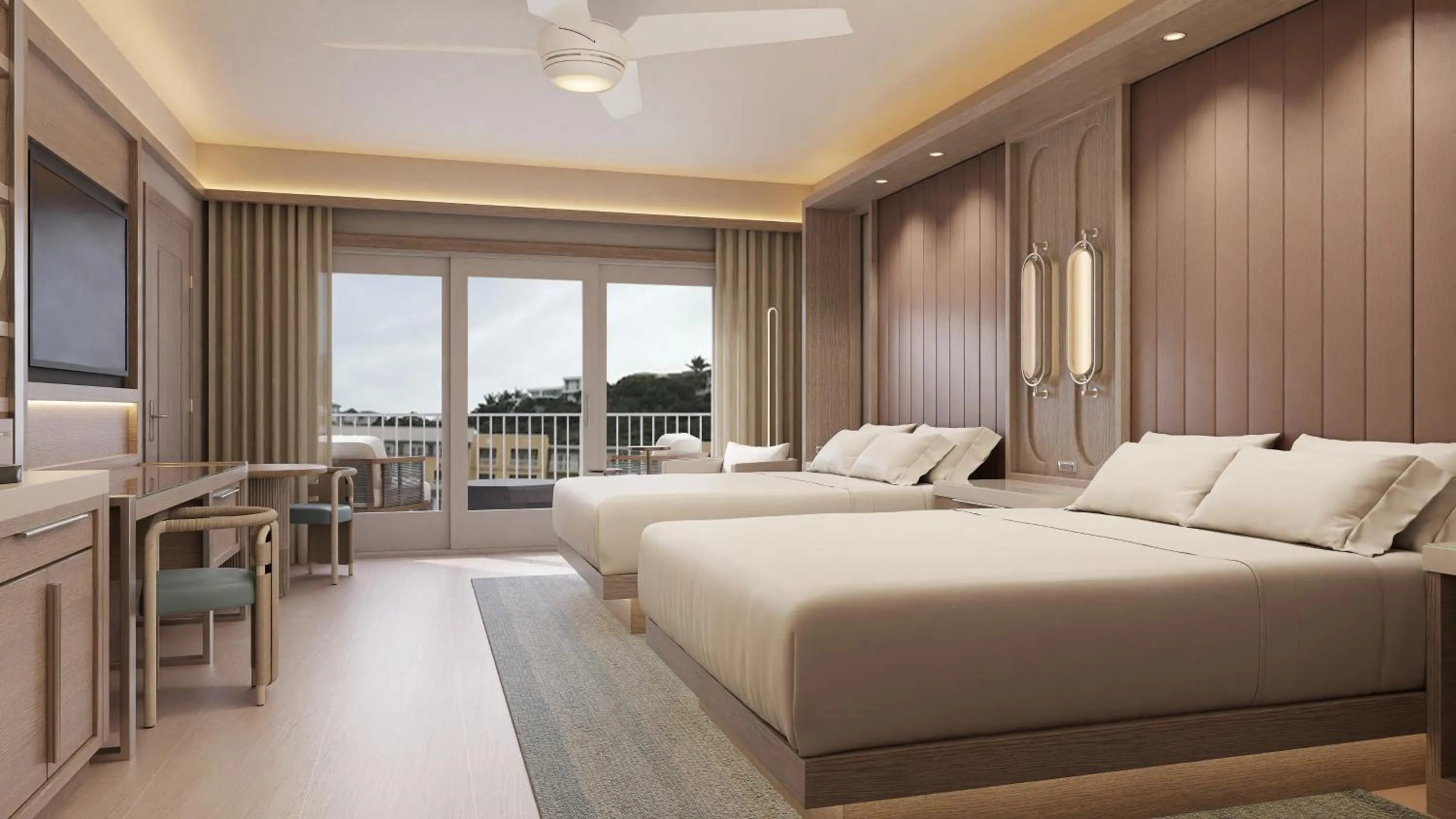 Bed in JW Marriott St Maarten Beach Resort & Spa