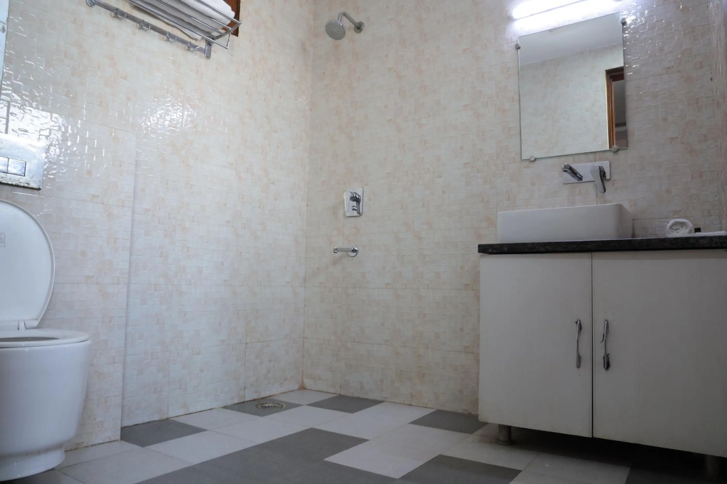 Toilet in The Sandalwood Hotel I Sec-38 I Near Medanta Medicity Gurgaon