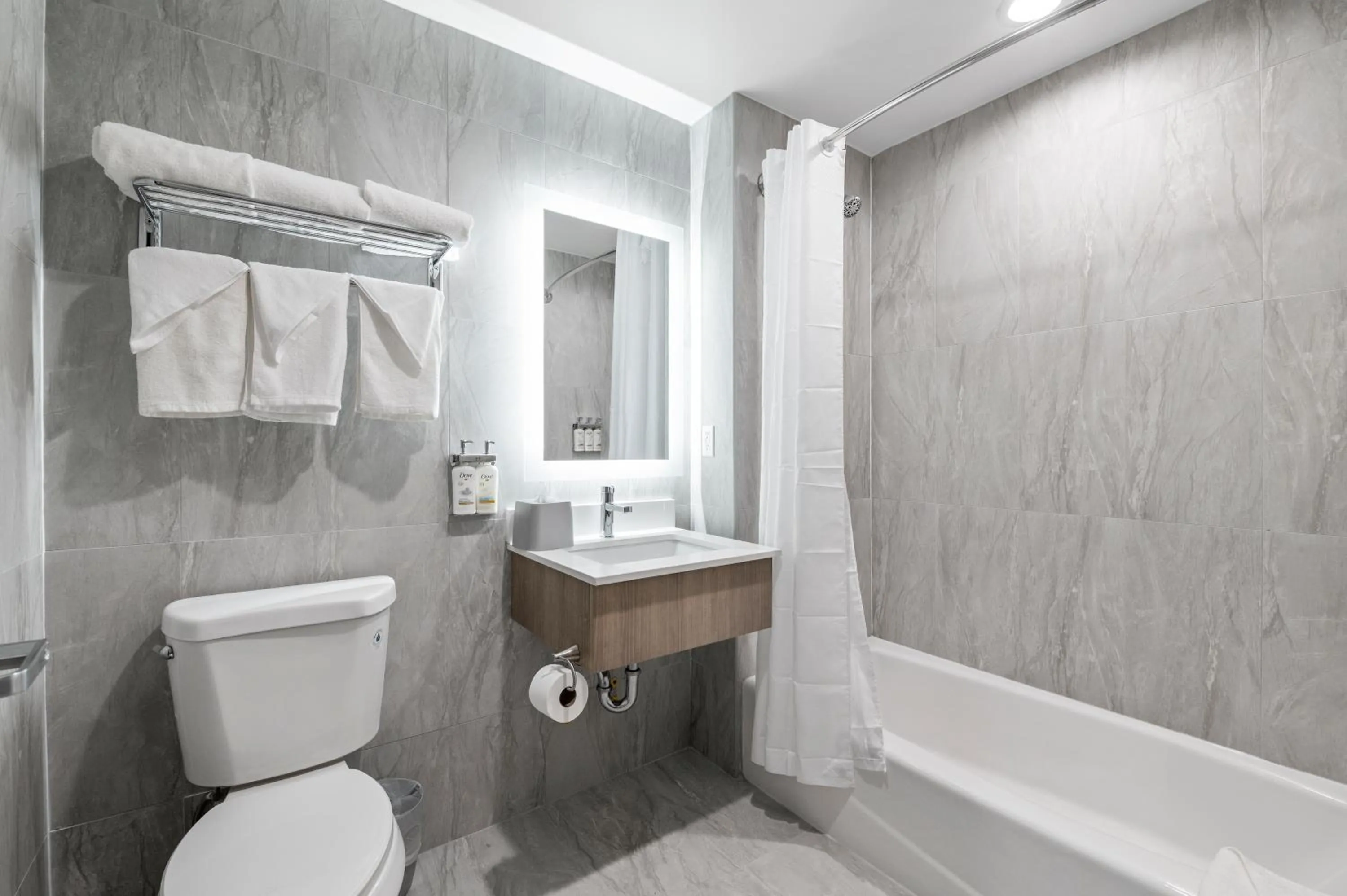 Bathroom in Holiday Inn Express & Suites Bronx - Zoo Area by IHG