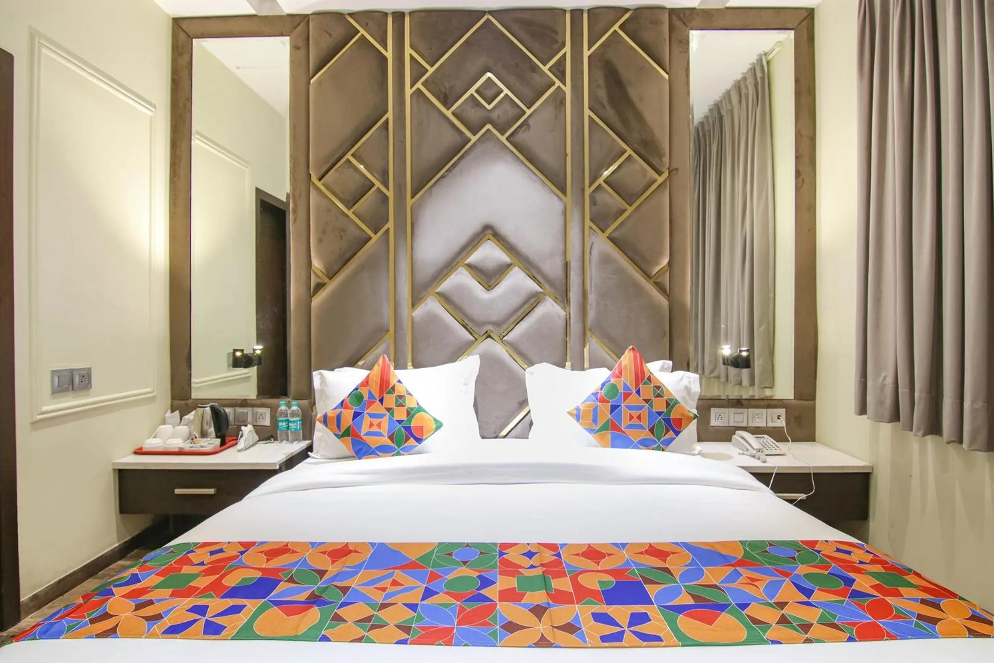 Bed in FabHotel Prime K9 Crown