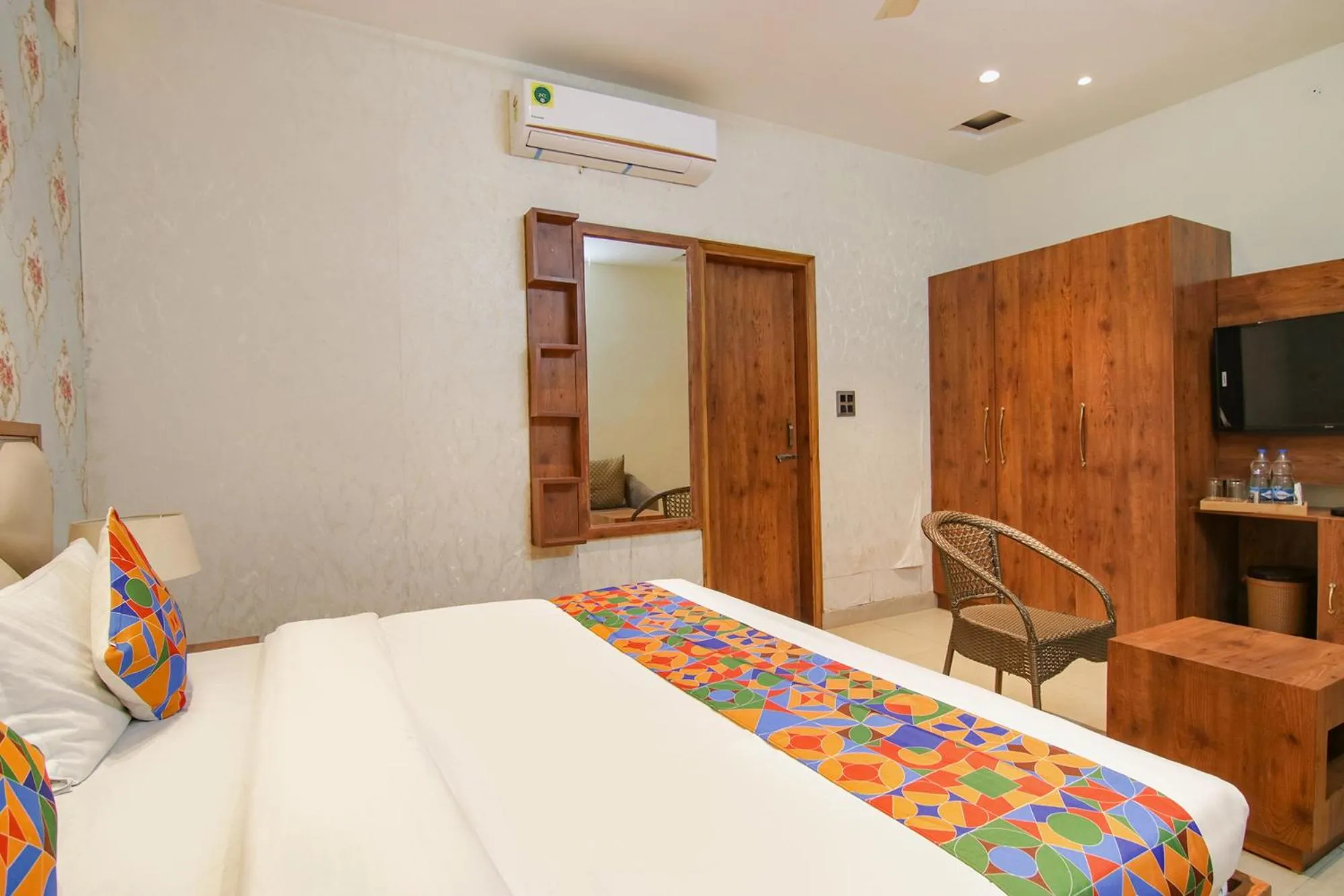 Bed in FabHotel K9 Regency