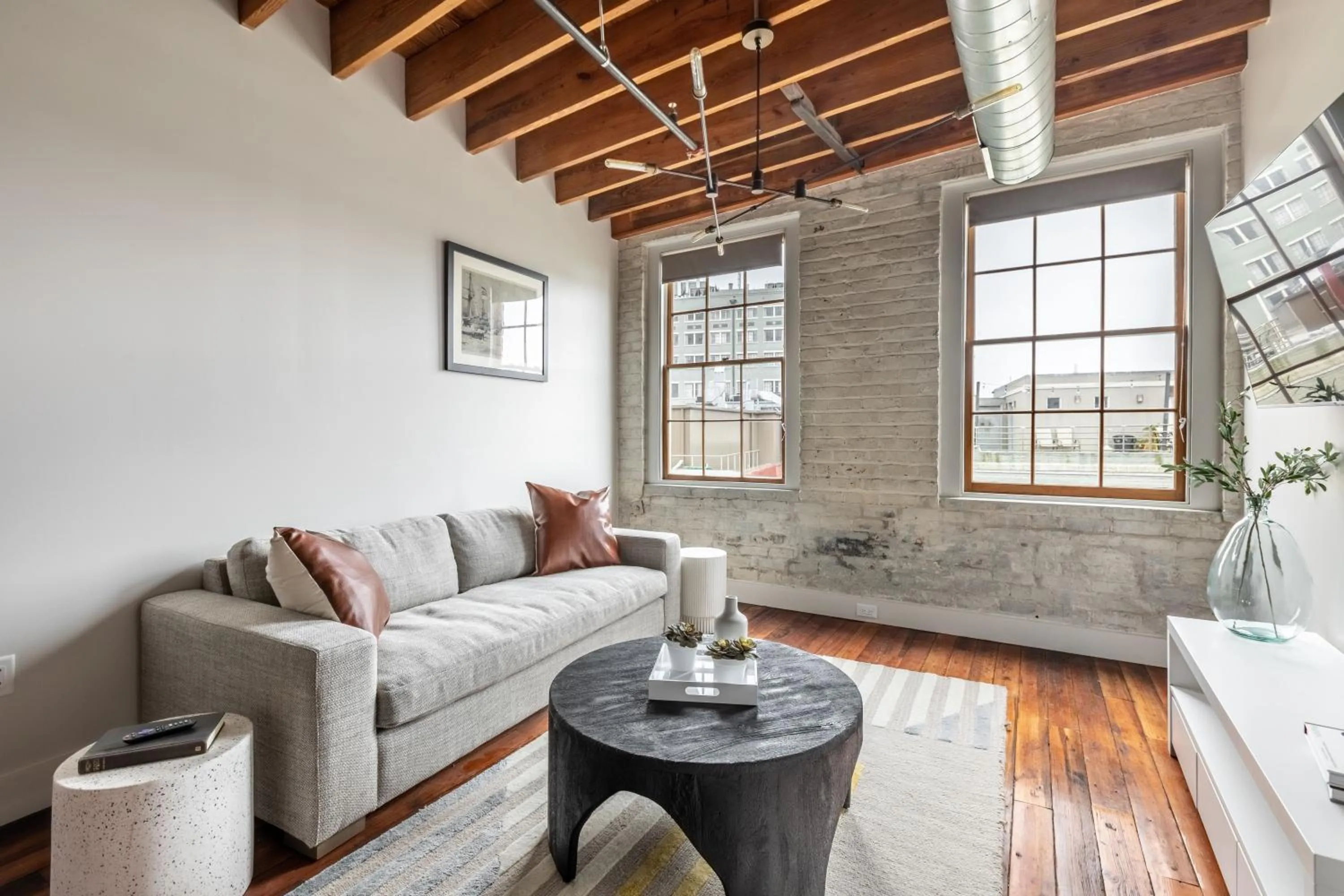 Living room in Ironworks Building
