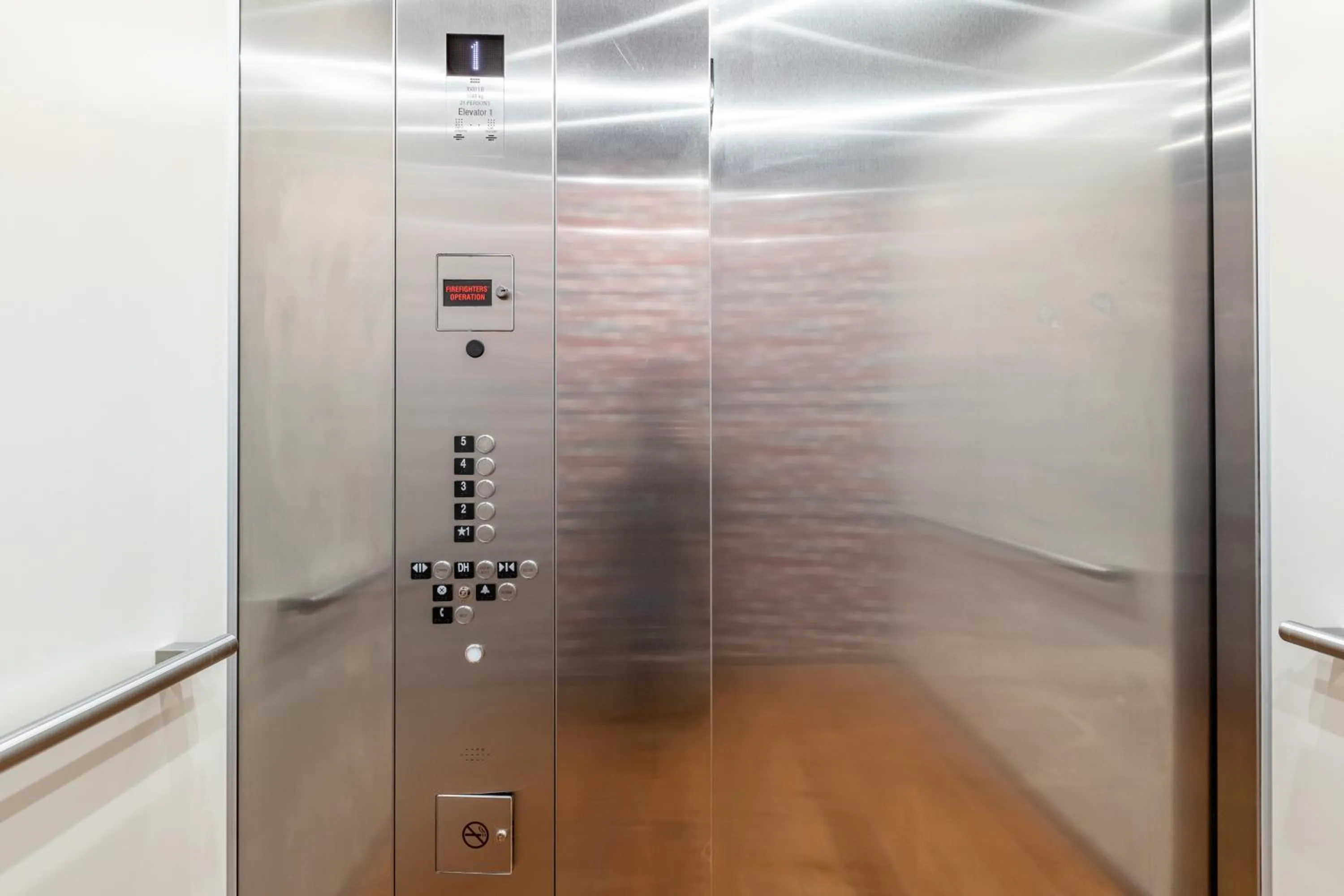 elevator in Ironworks Building