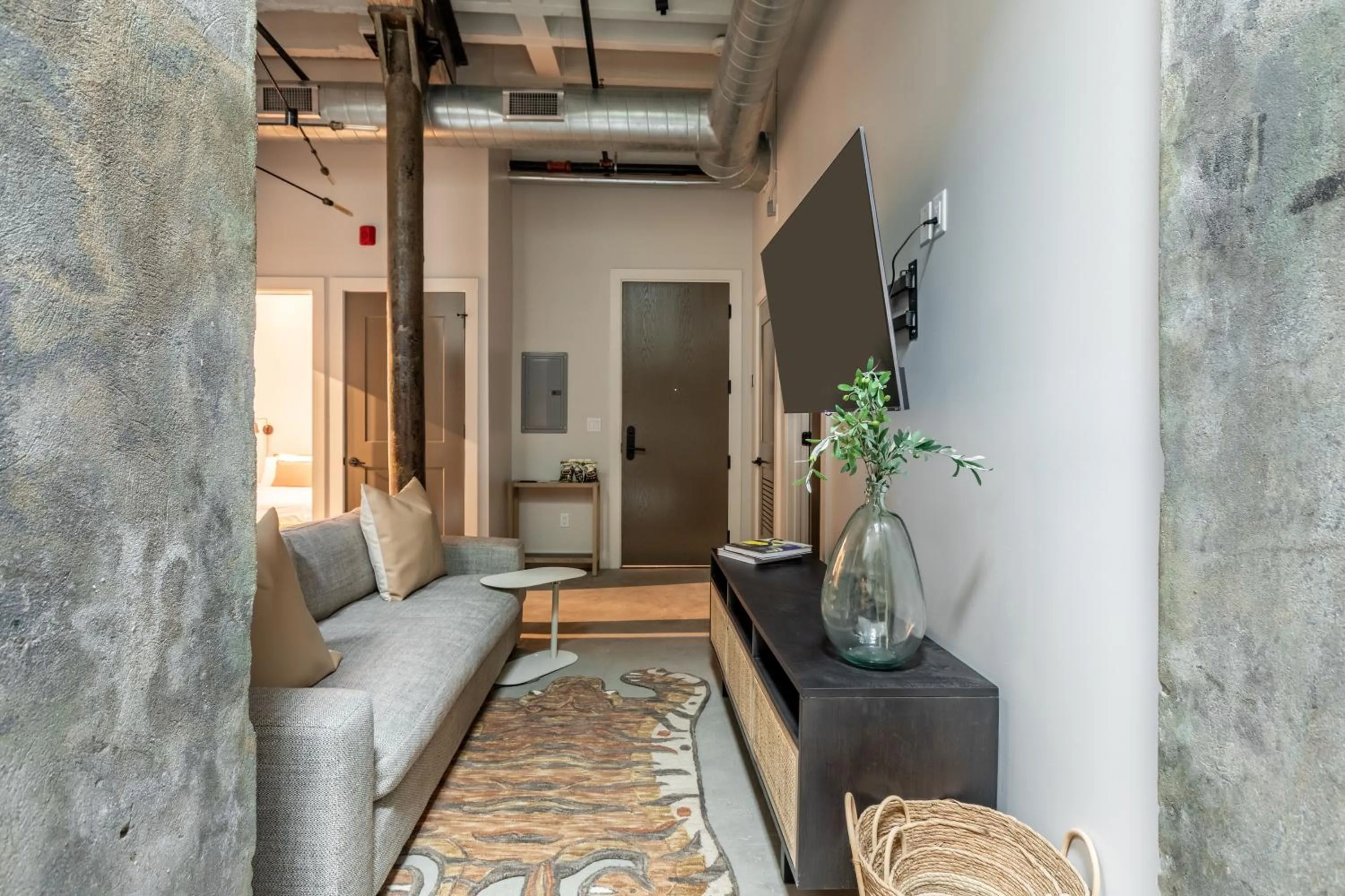 Living room in Ironworks Building