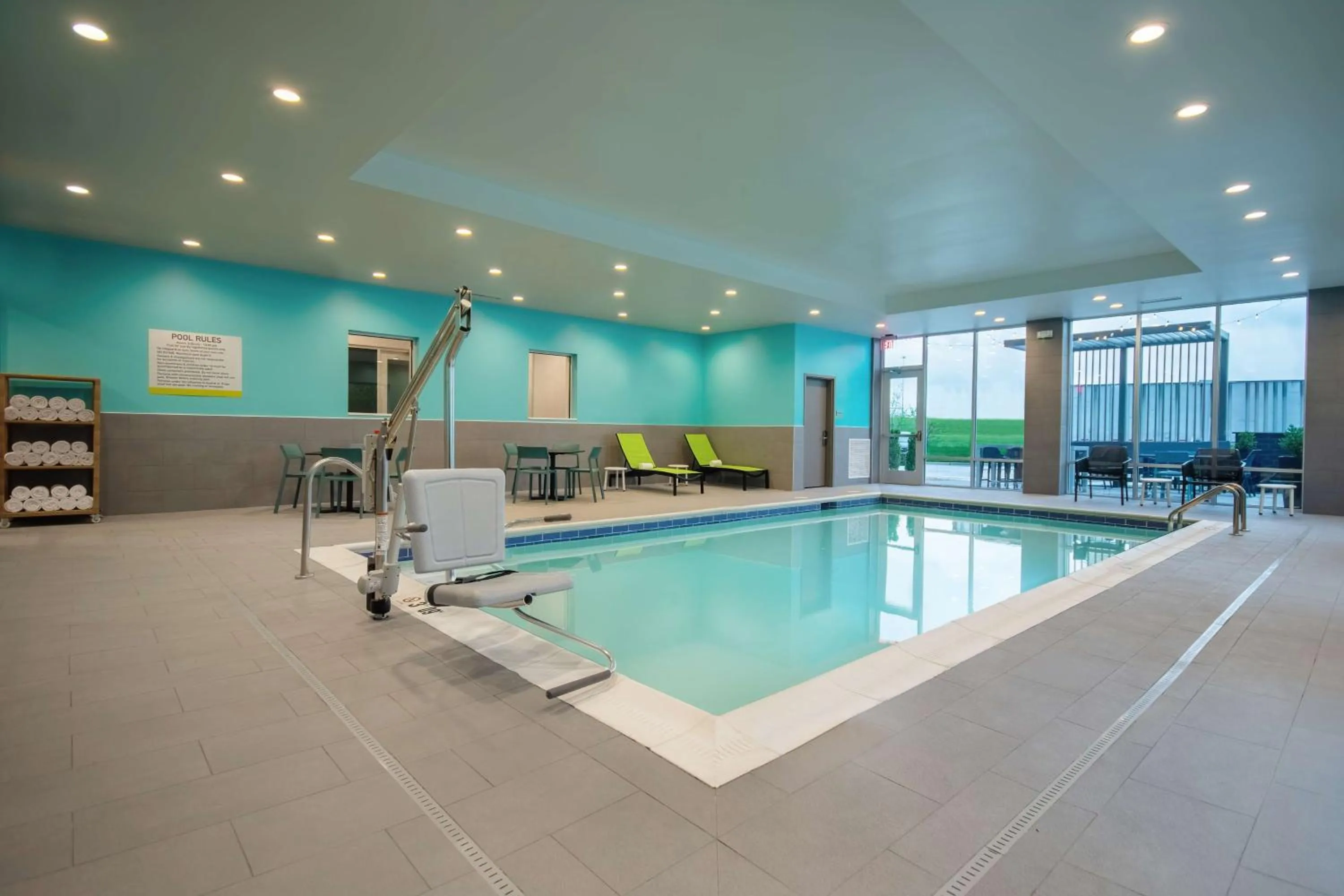 Pool view in Home2 Suites By Hilton West Chester Cincinnati