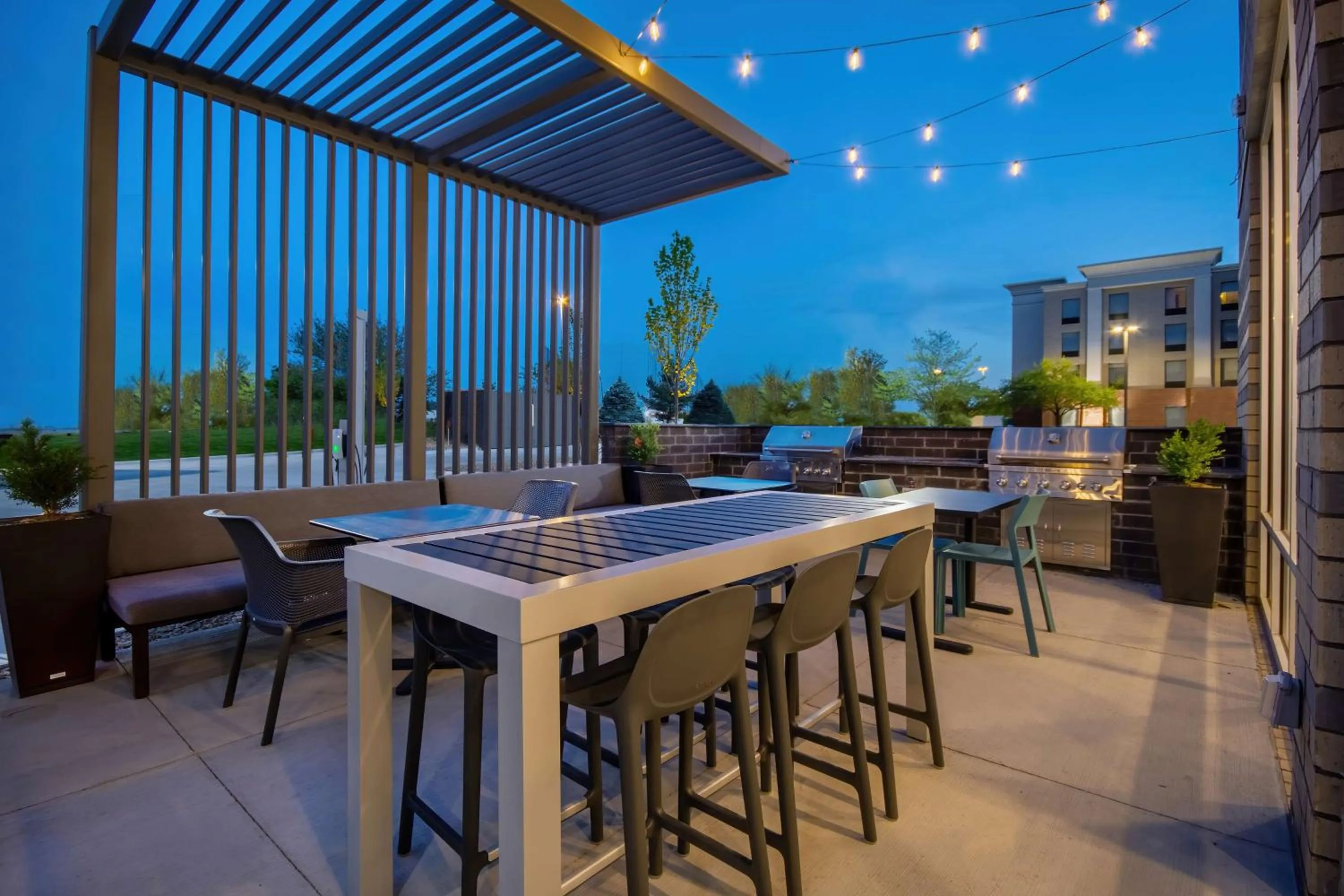 Patio in Home2 Suites By Hilton West Chester Cincinnati