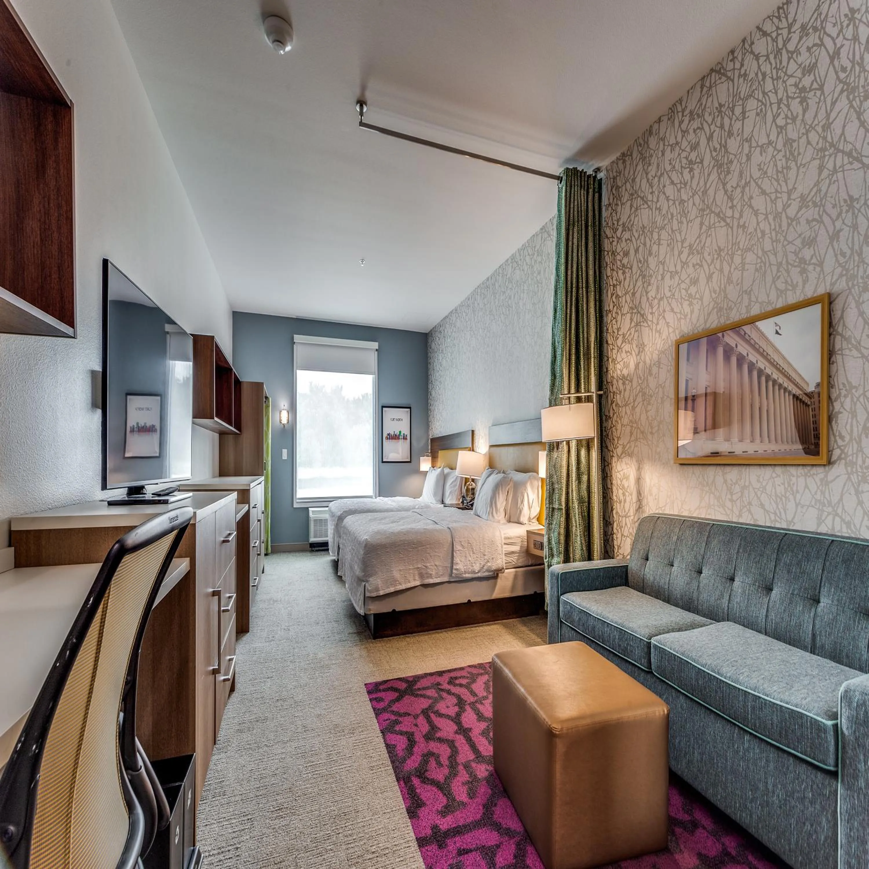 Bed in Home2 Suites By Hilton Fort Worth Arlington West