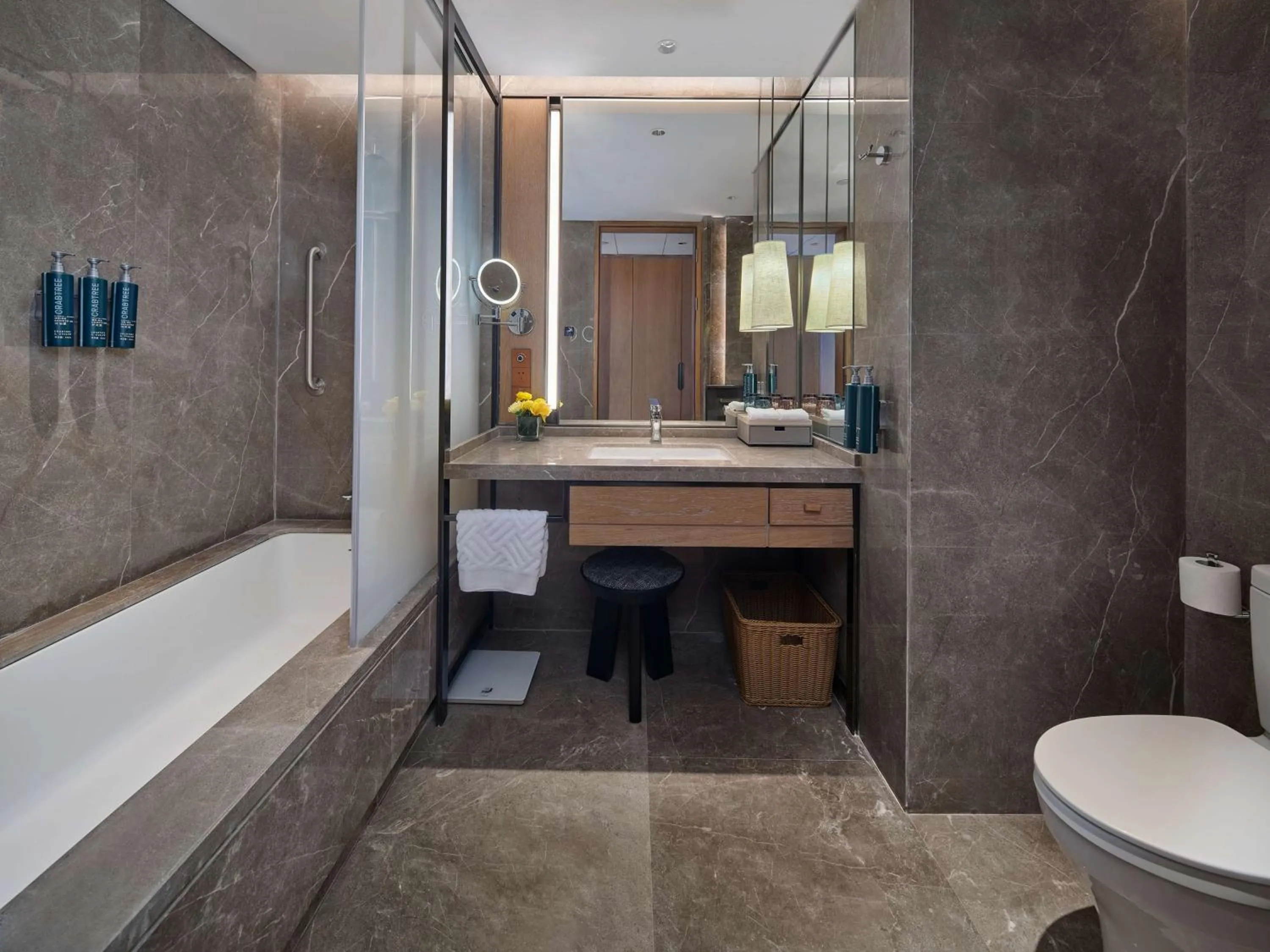 Bathroom in DoubleTree by Hilton Changbaishan Hot Spring