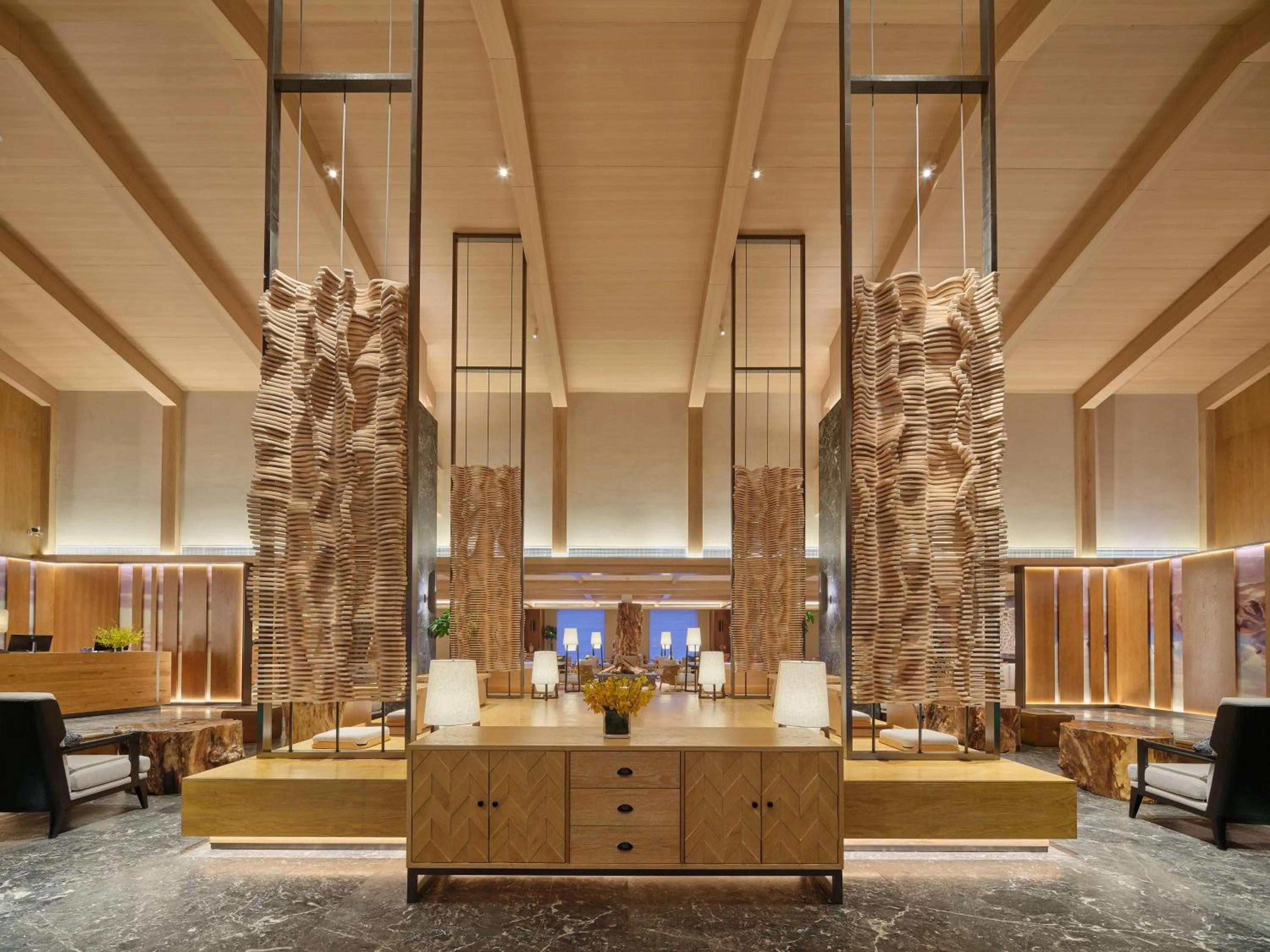 Lobby or reception in DoubleTree by Hilton Changbaishan Hot Spring