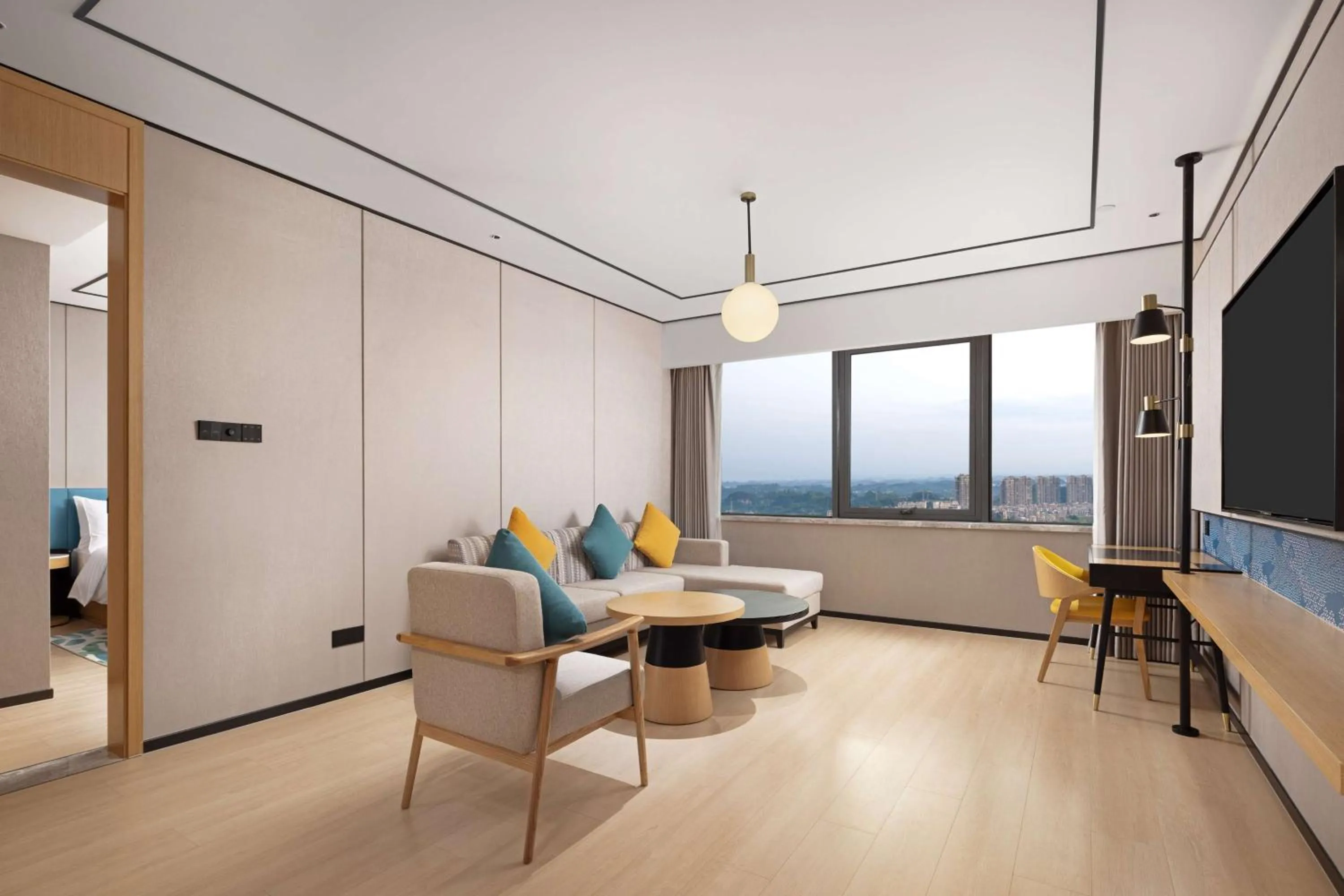 Living room in Hilton Garden Inn Zigong High-Tech Zone