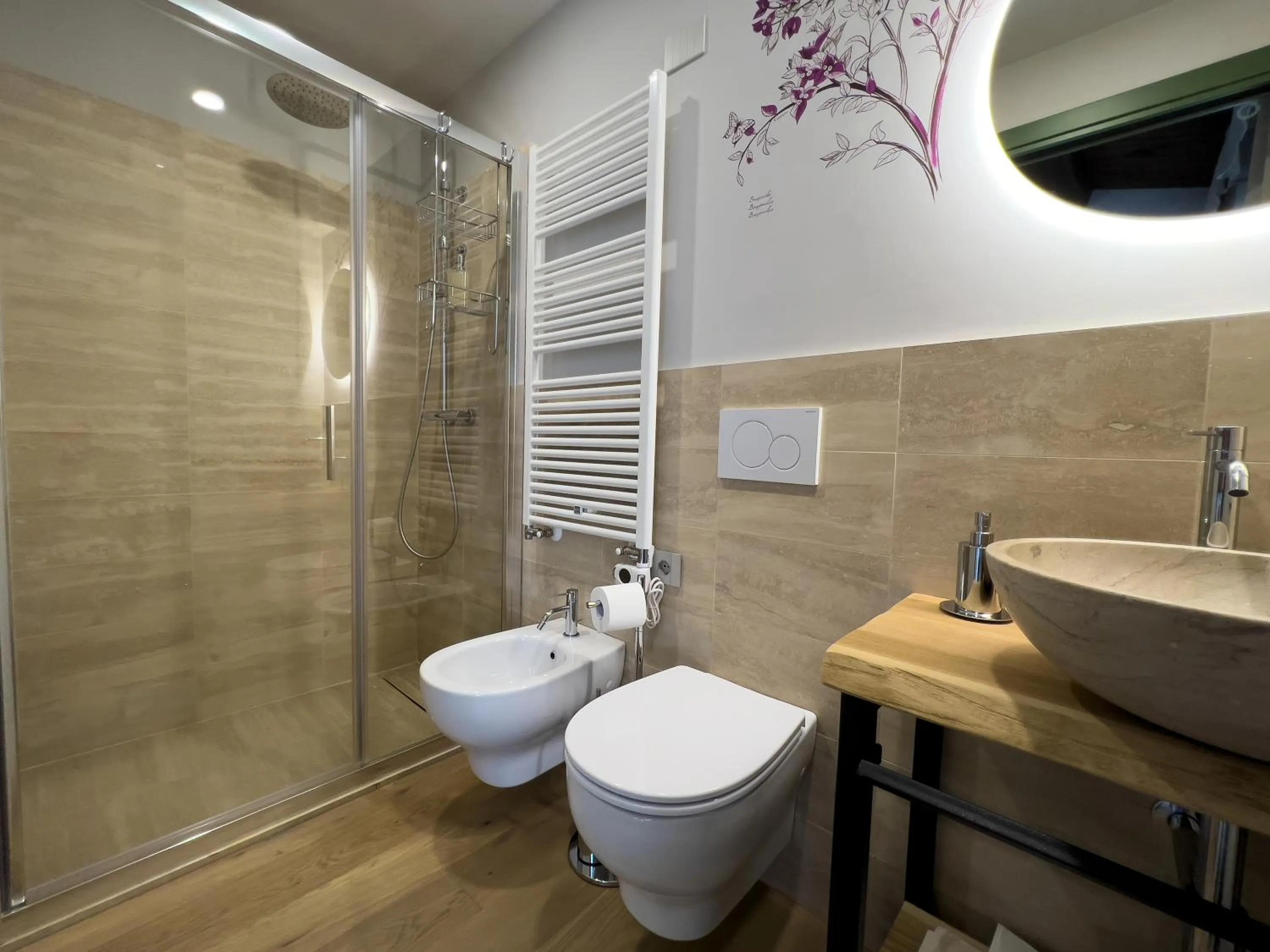 Shower in Relais Cocci Grifoni - Panoramic Wine Resort