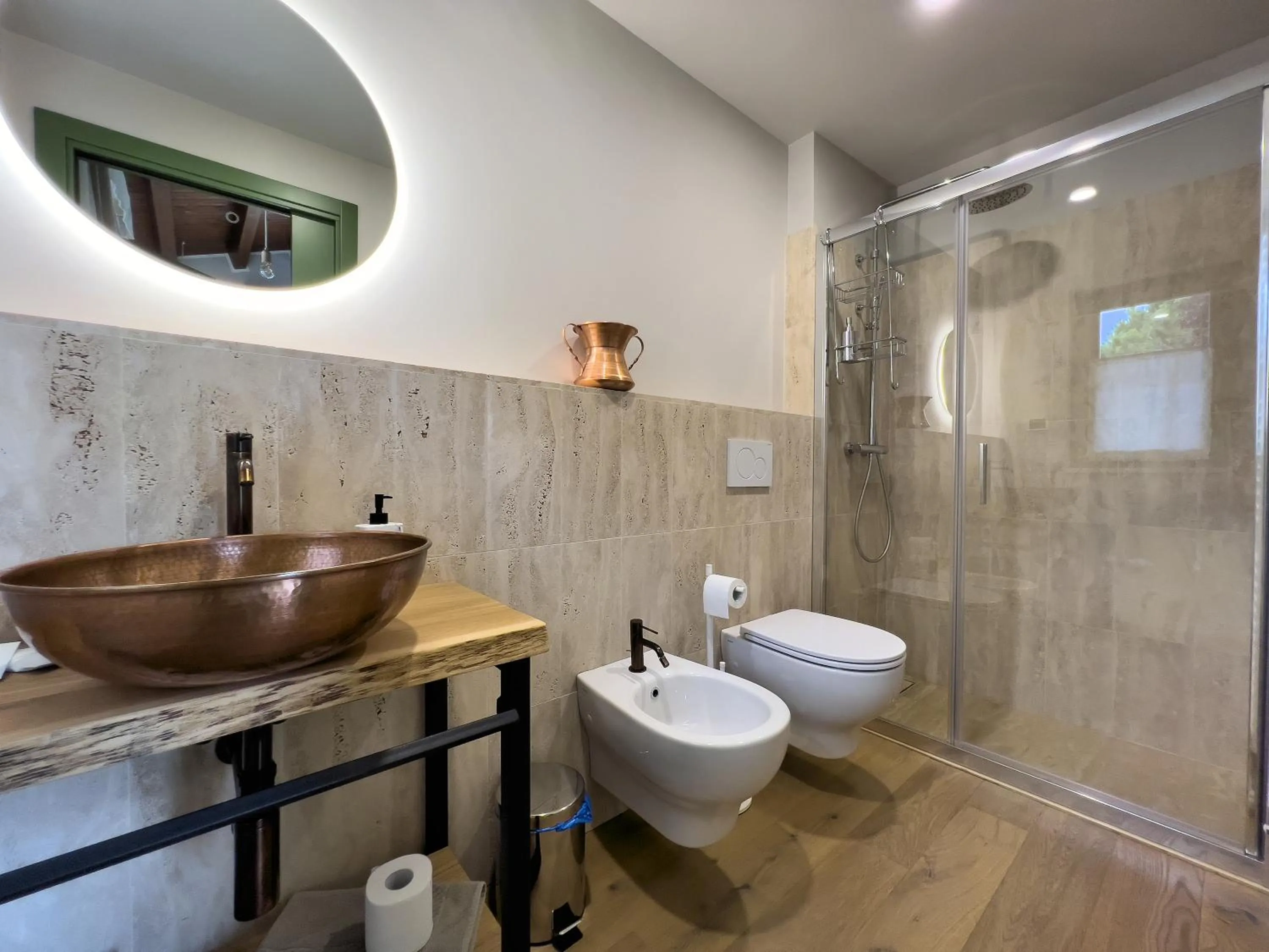 Shower in Relais Cocci Grifoni - Panoramic Wine Resort