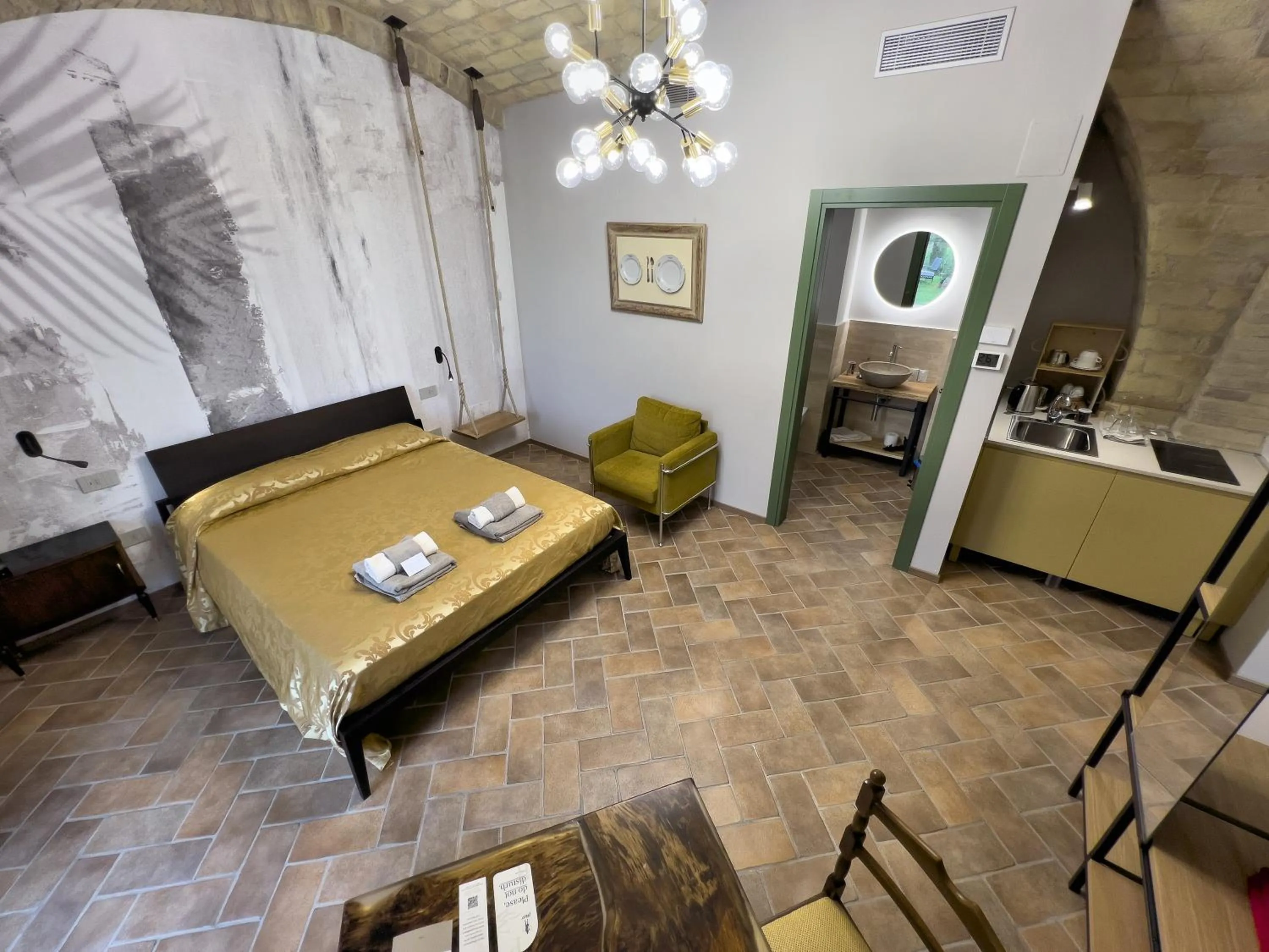 Bed in Relais Cocci Grifoni - Panoramic Wine Resort