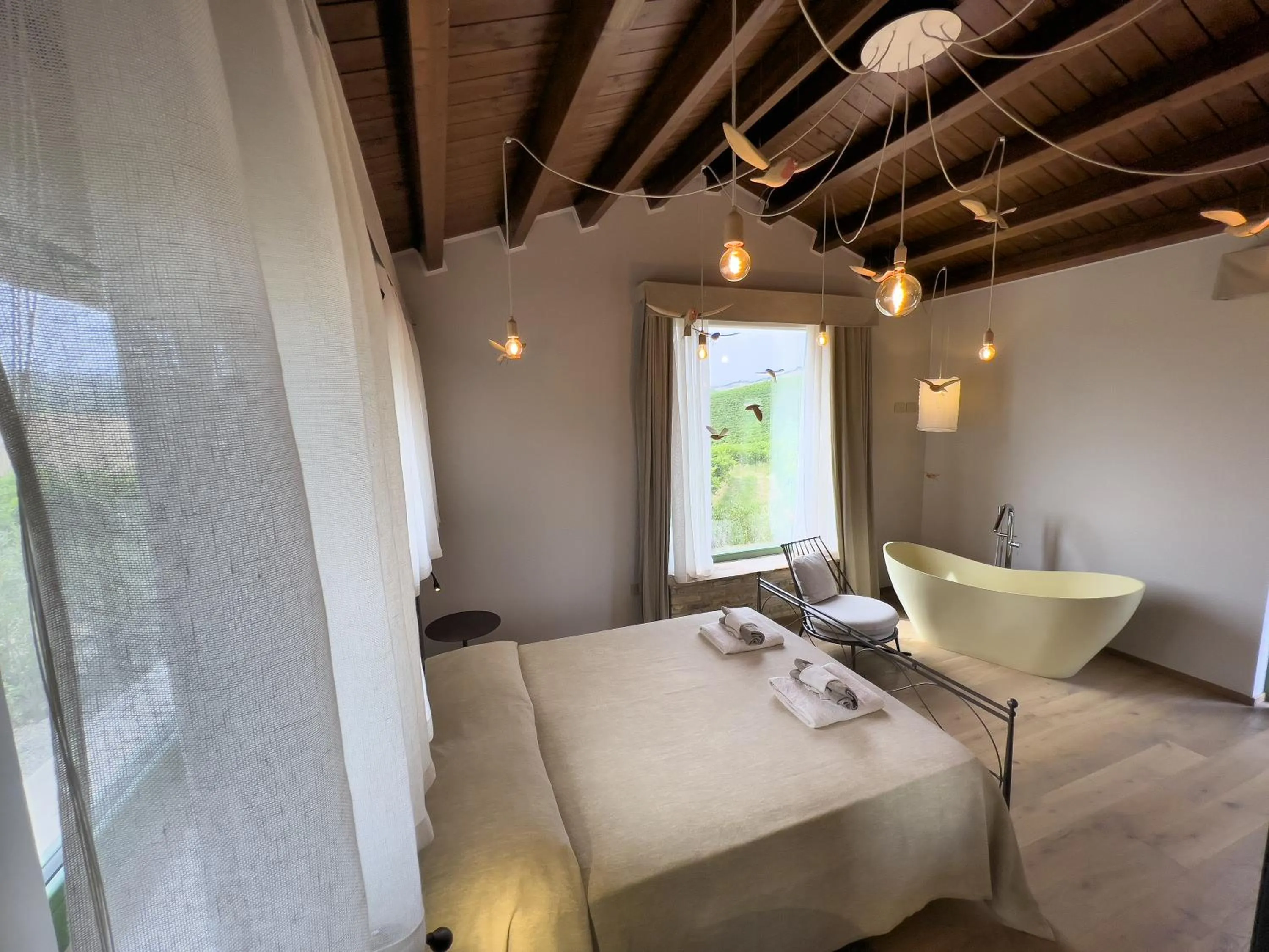 Bed in Relais Cocci Grifoni - Panoramic Wine Resort