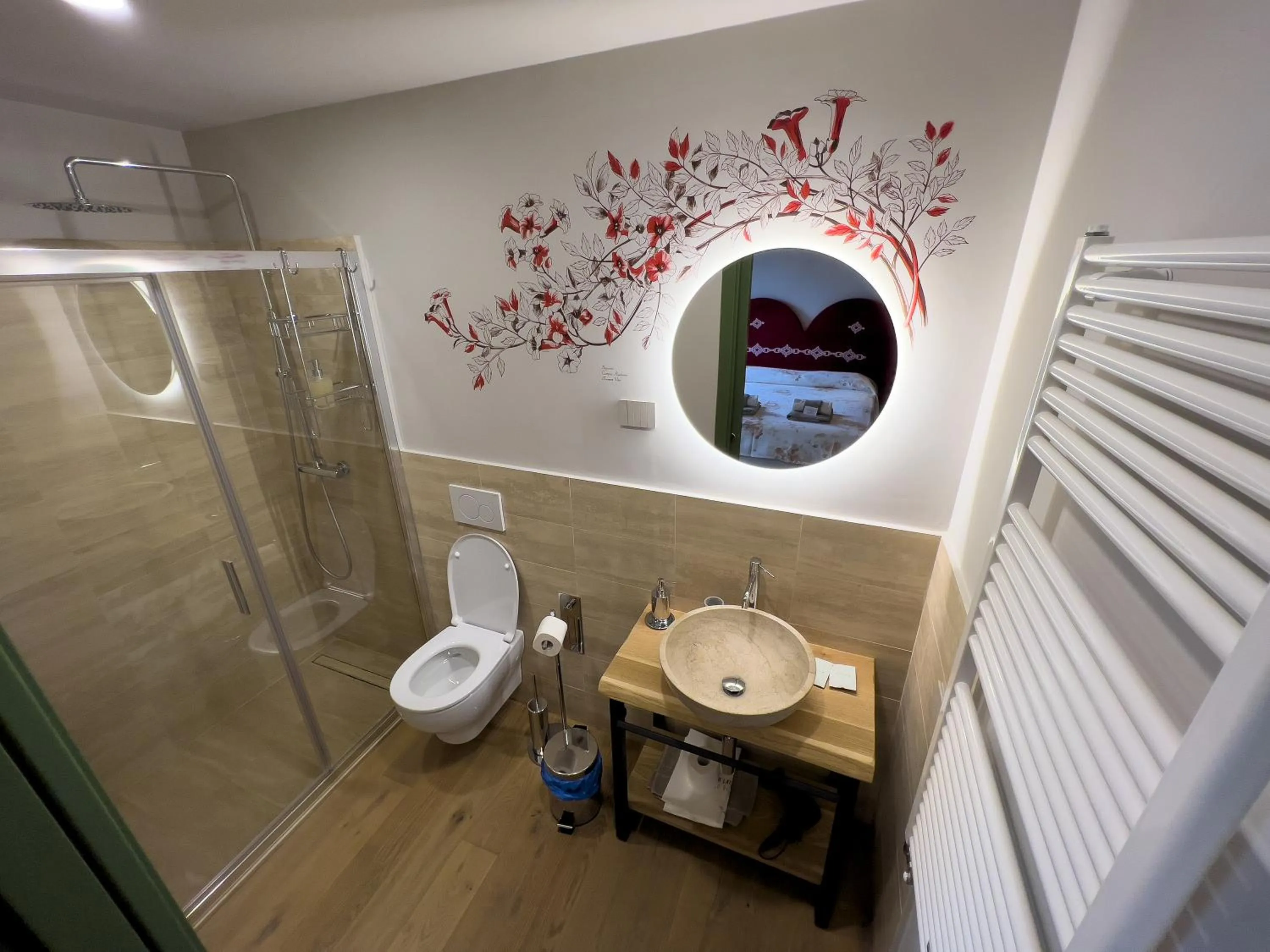 Shower in Relais Cocci Grifoni - Panoramic Wine Resort