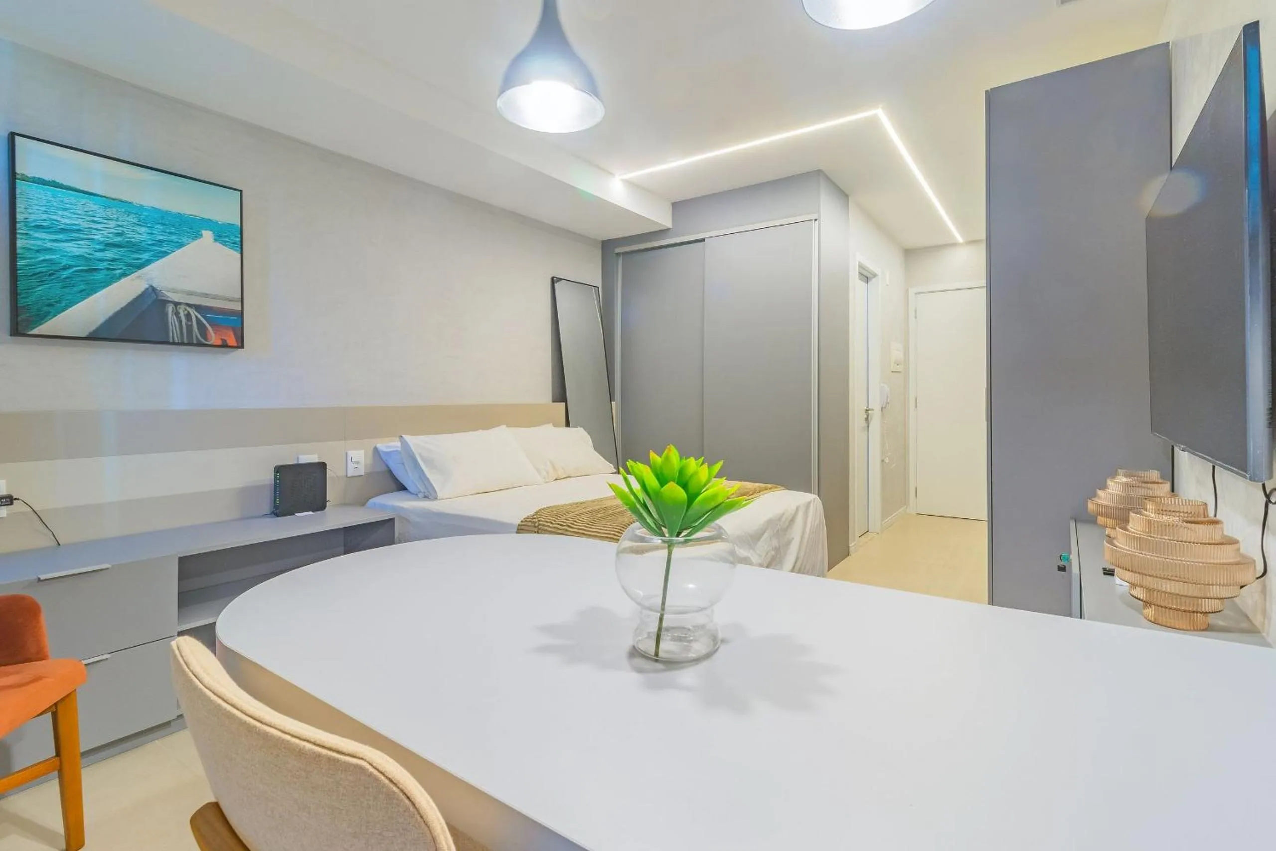 Dining area, Bed in Rooftop.470 Recife by Carpediem