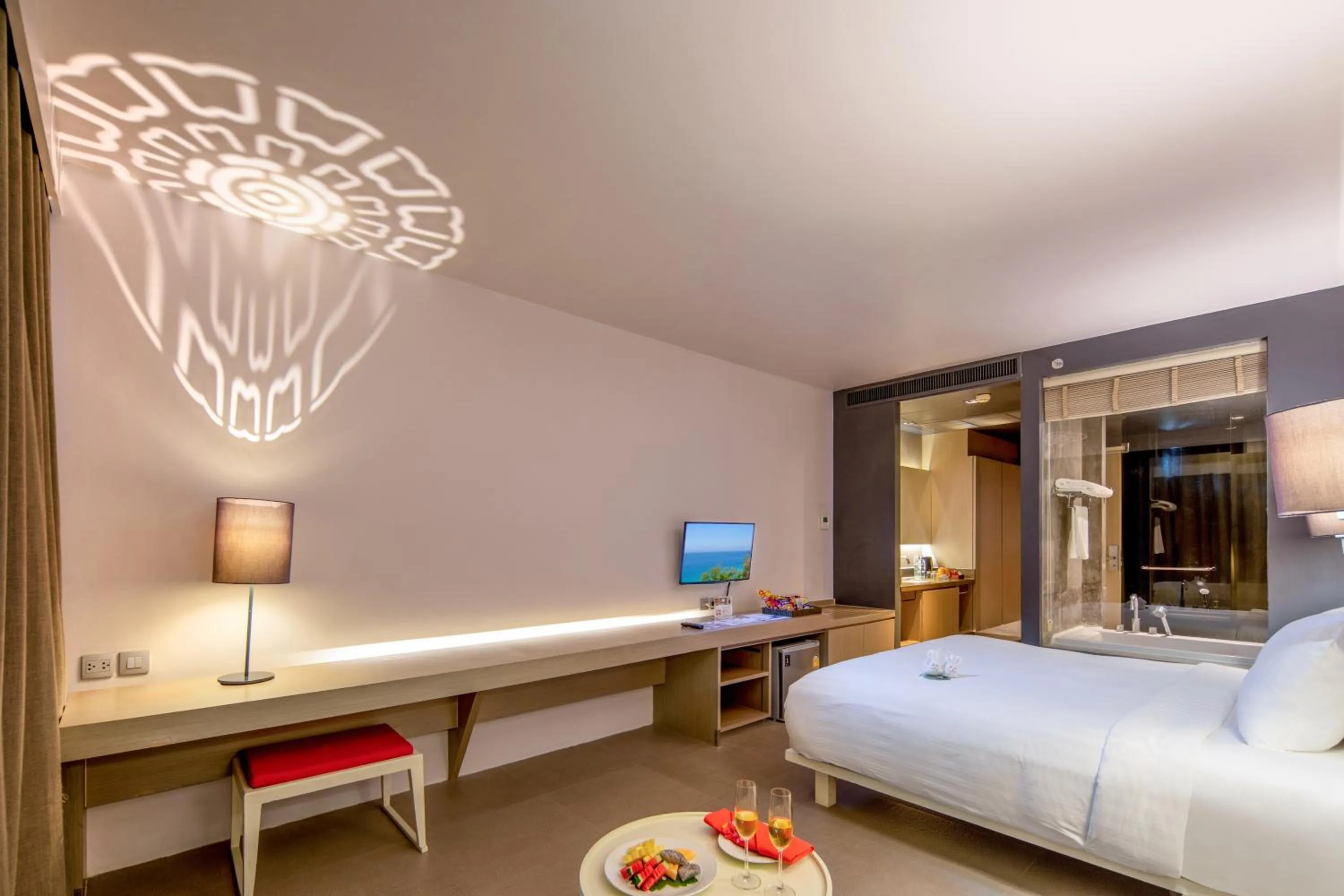 Bed in The Yama Hotel Phuket