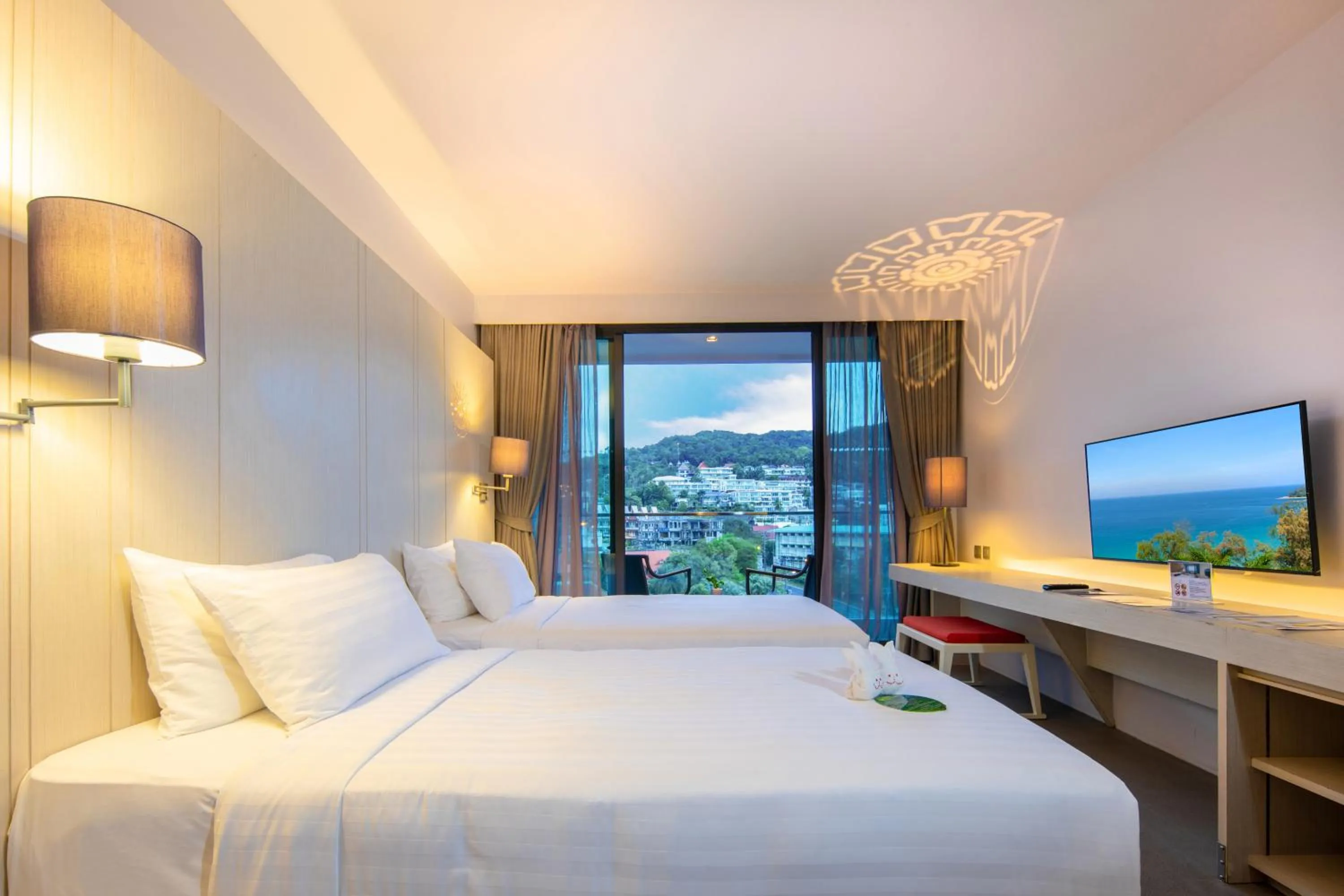 Bed in The Yama Hotel Phuket