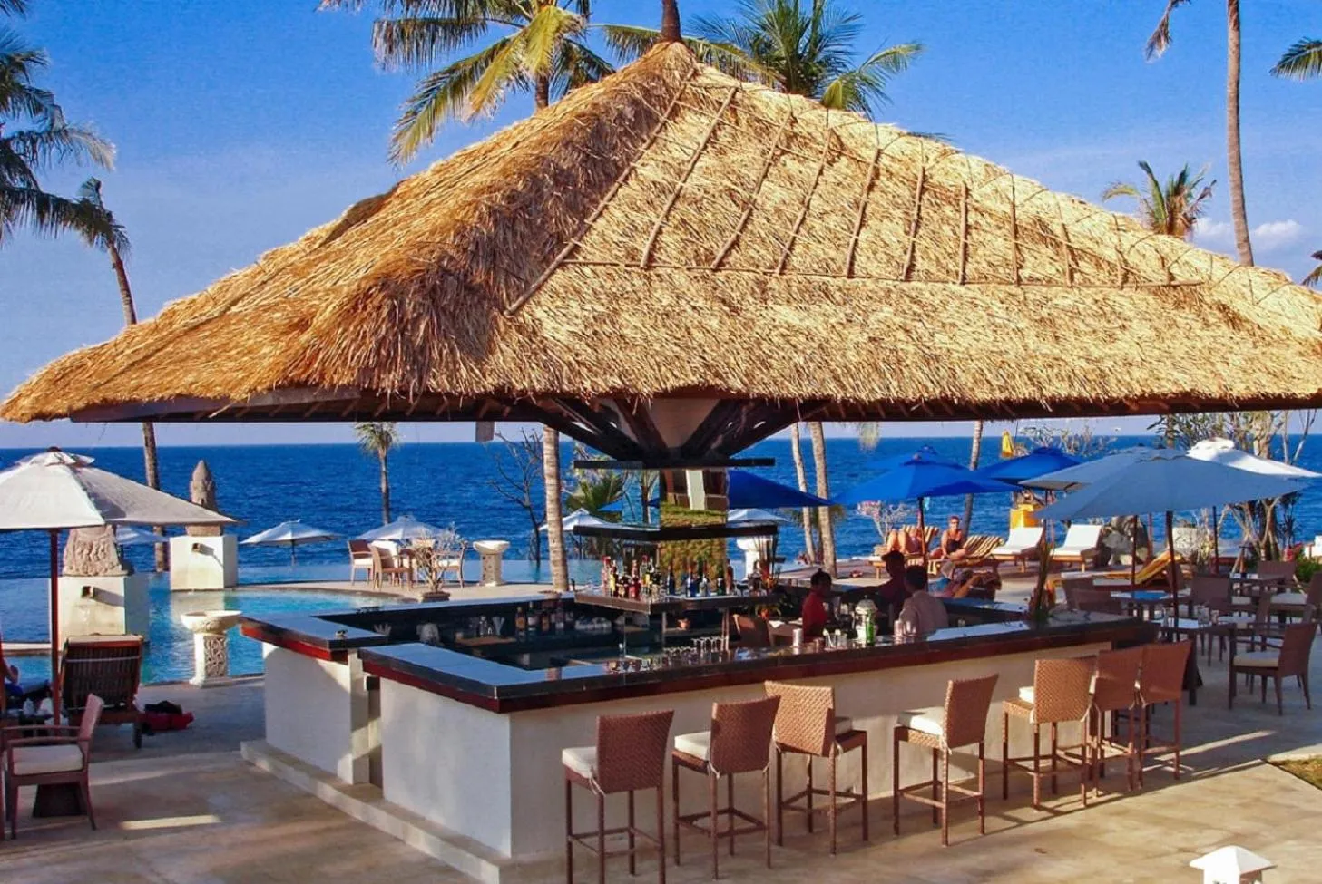 Pool view in Siddhartha Oceanfront Resort & Spa Bali