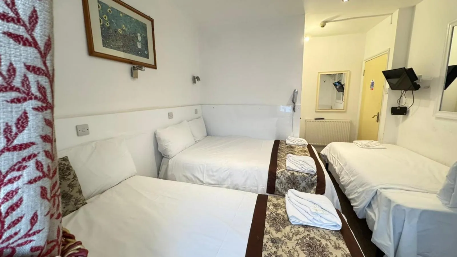 Bed in Earls Court Hotel