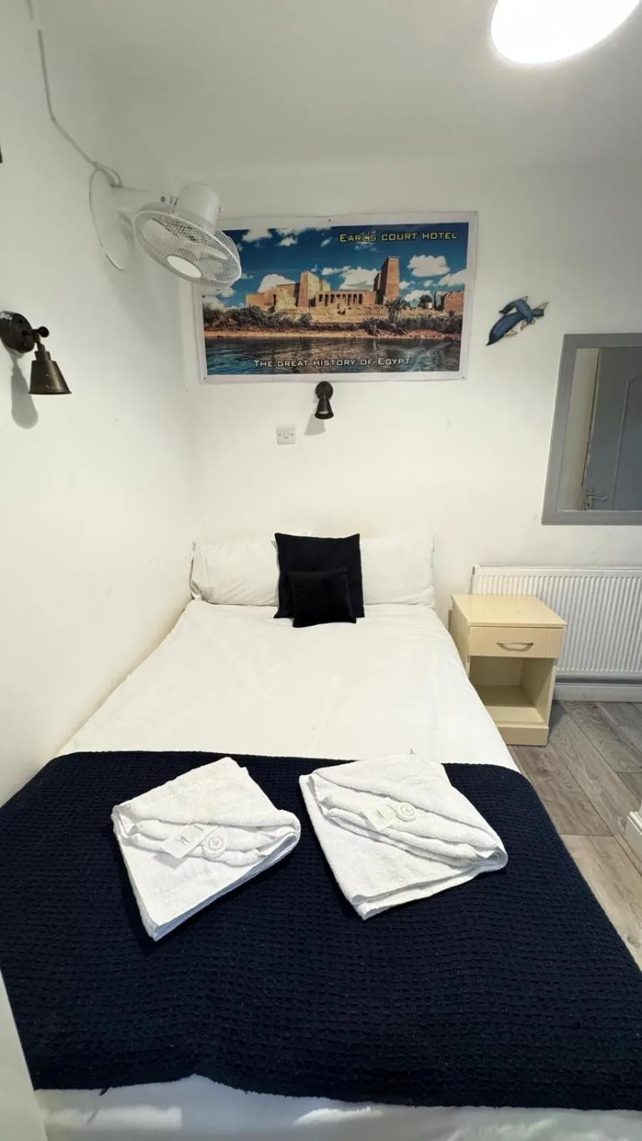 Bed in Earls Court Hotel