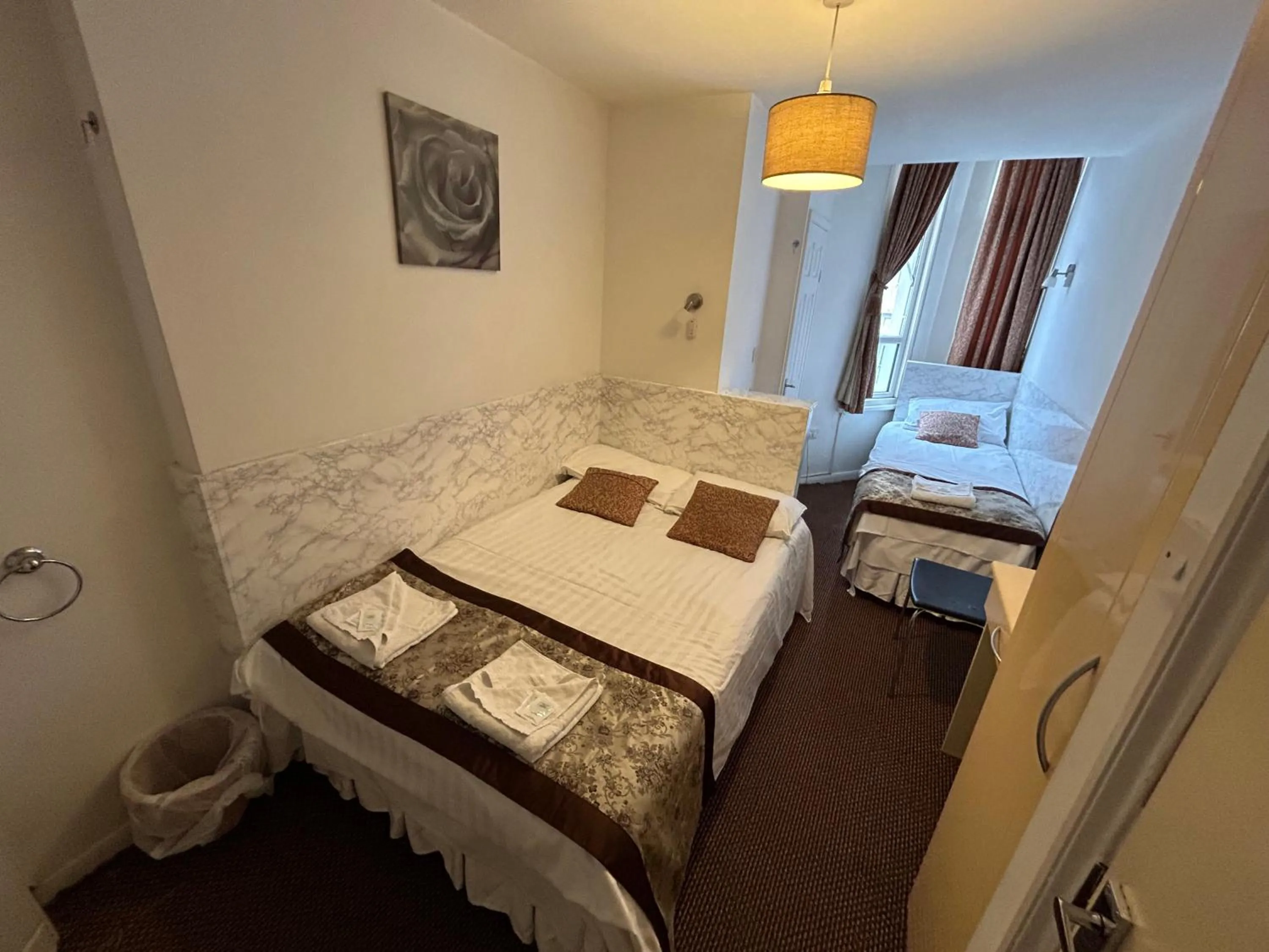 Bed in Earls Court Hotel