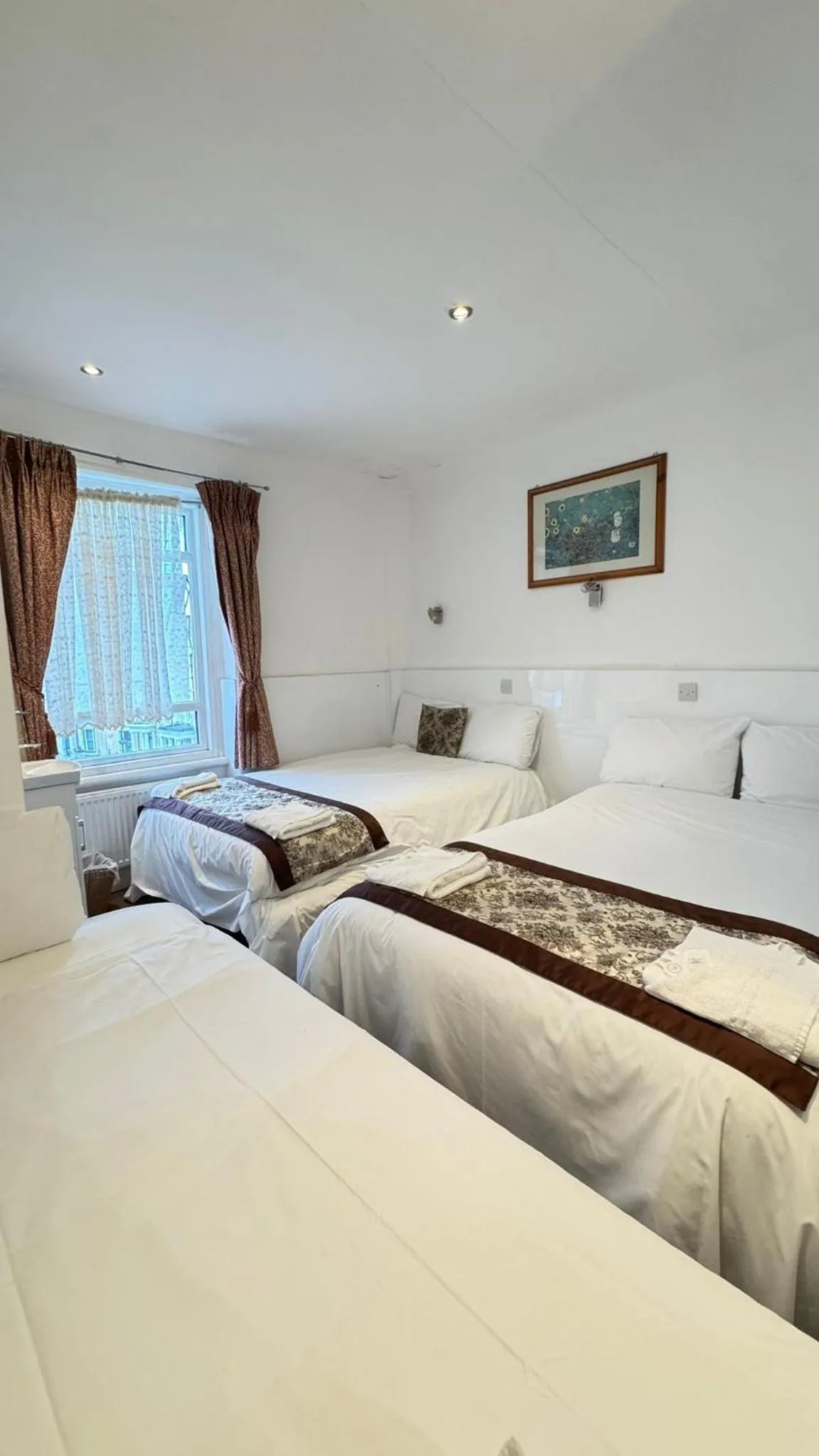 Bed in Earls Court Hotel