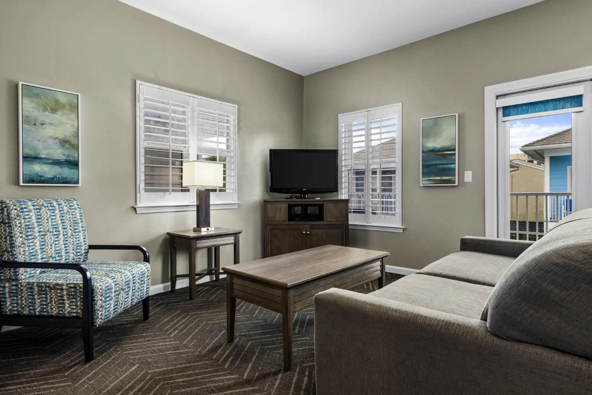 Living room in Club Wyndham Beach Street Cottages