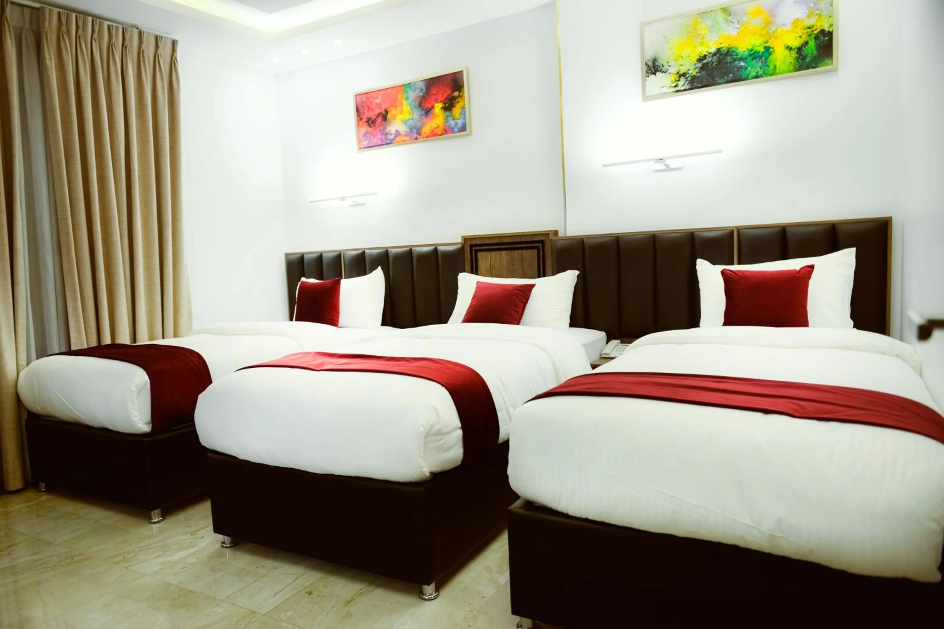 Bed in Petra Bermudez Hotel