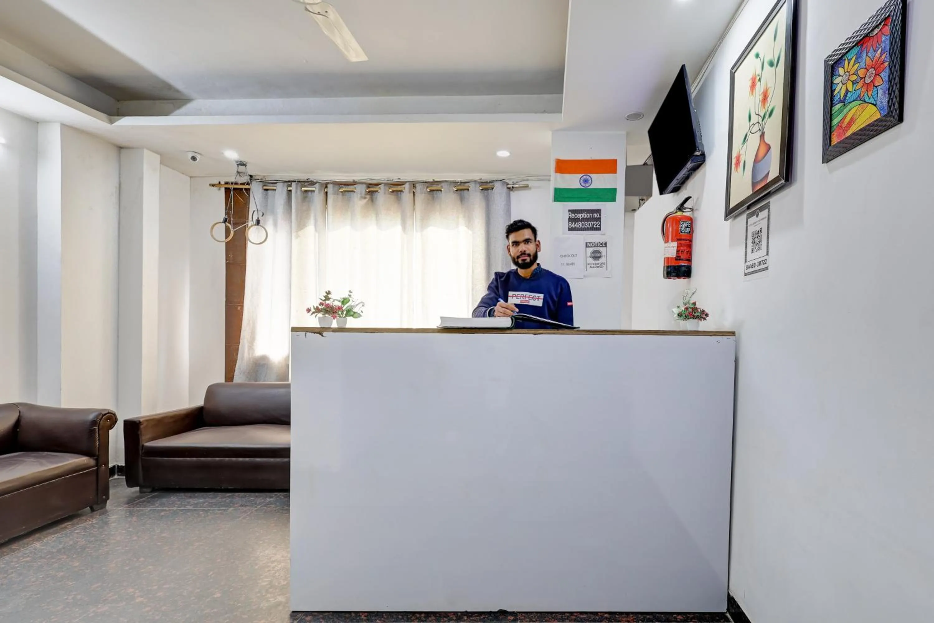 Lobby or reception in Mauryan Elite Hotel Qutab Minar Metro Station