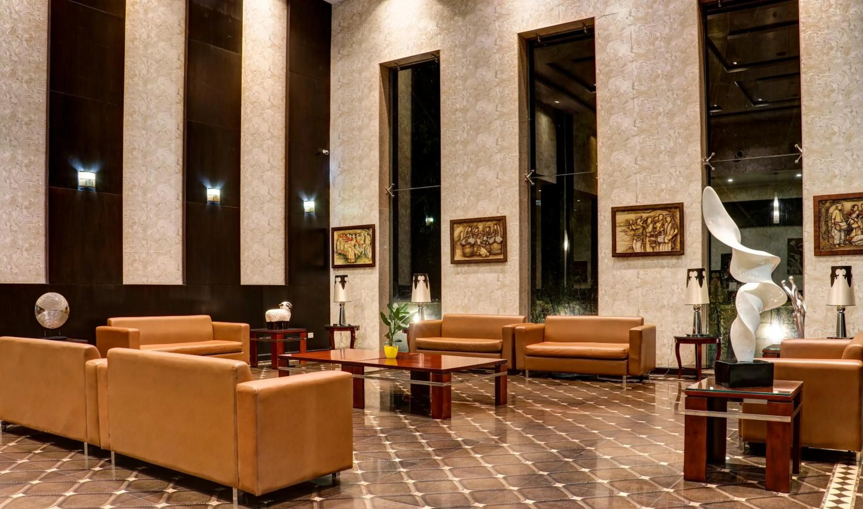 Living room in The Greenwood, Tezpur