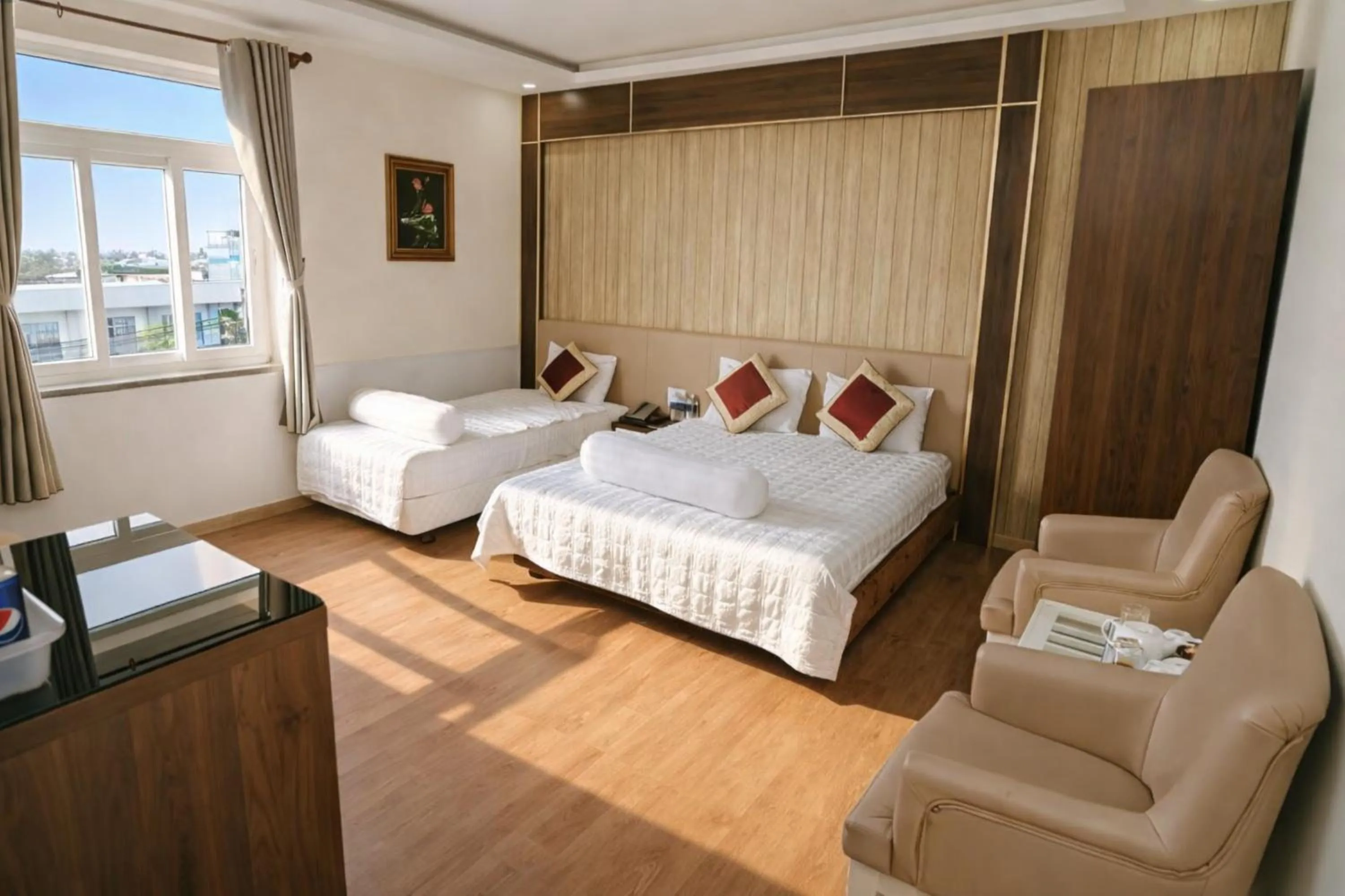 Living room, Bed in Thuan Phat House Soc Trang