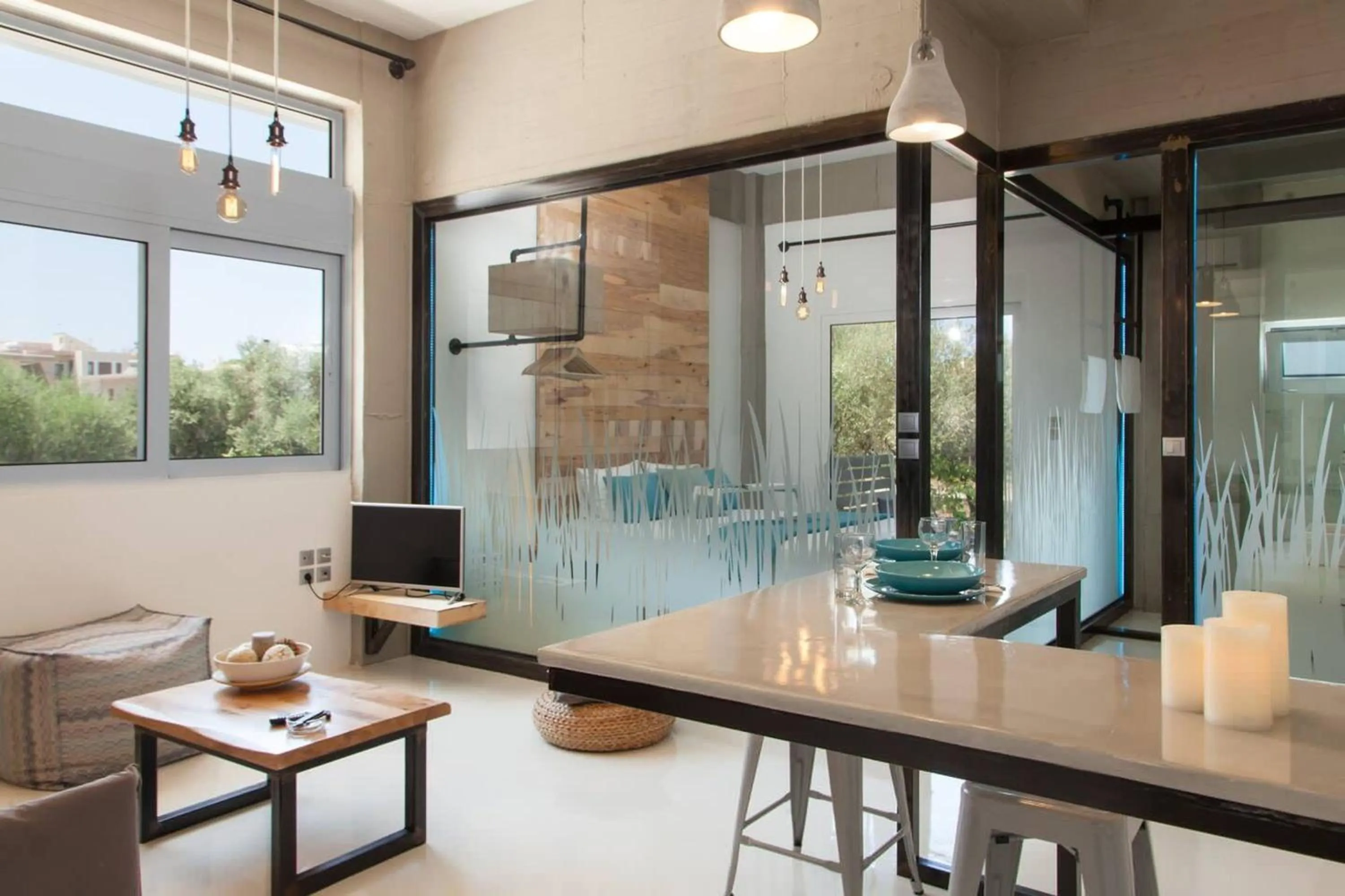 Living room in Chania Urban Living - Live like a local