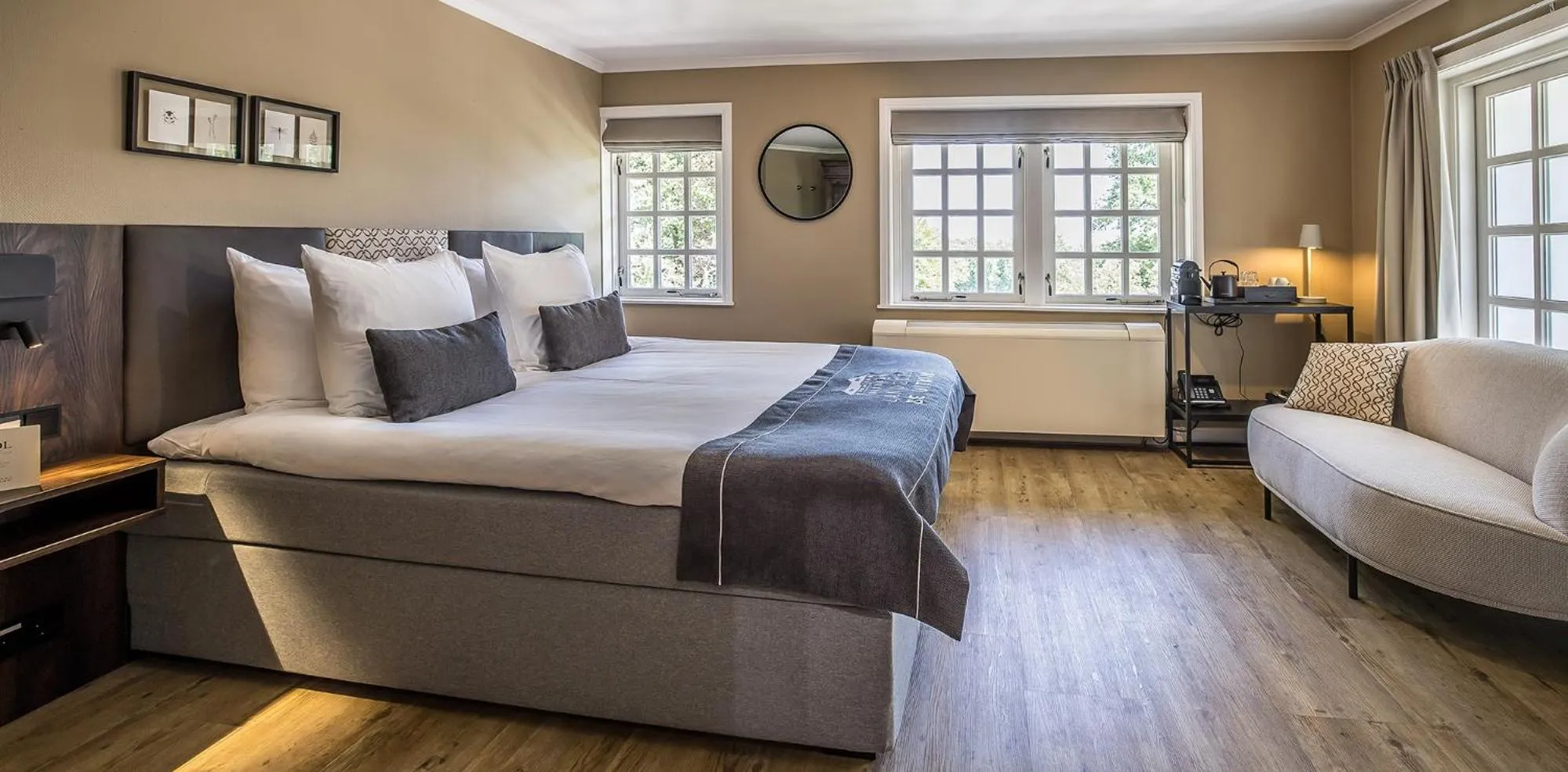 Coffee/tea facilities, Bed in Landgoed De Uitkijk Hellendoorn