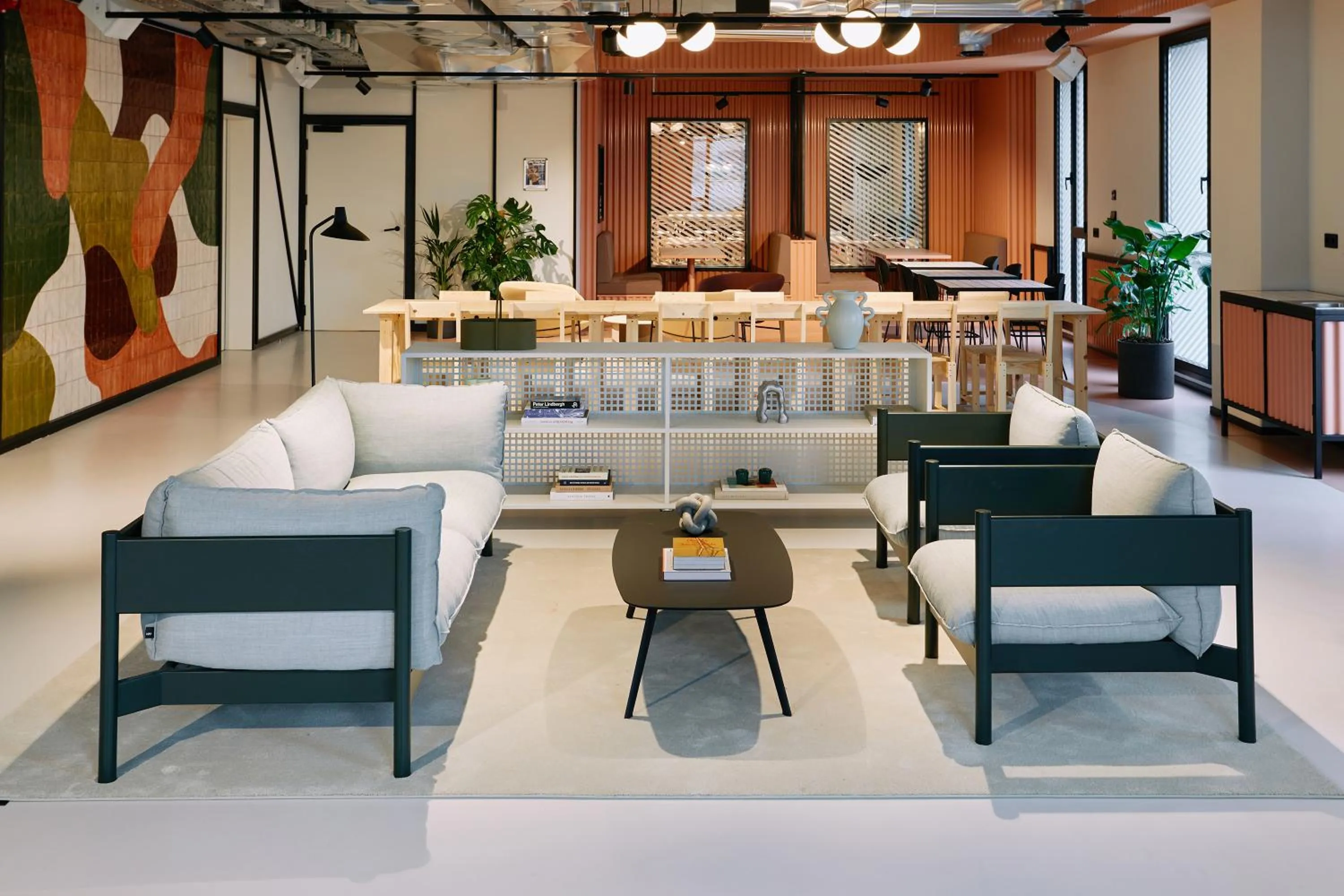 Seating area in The Social Hub San Sebastián