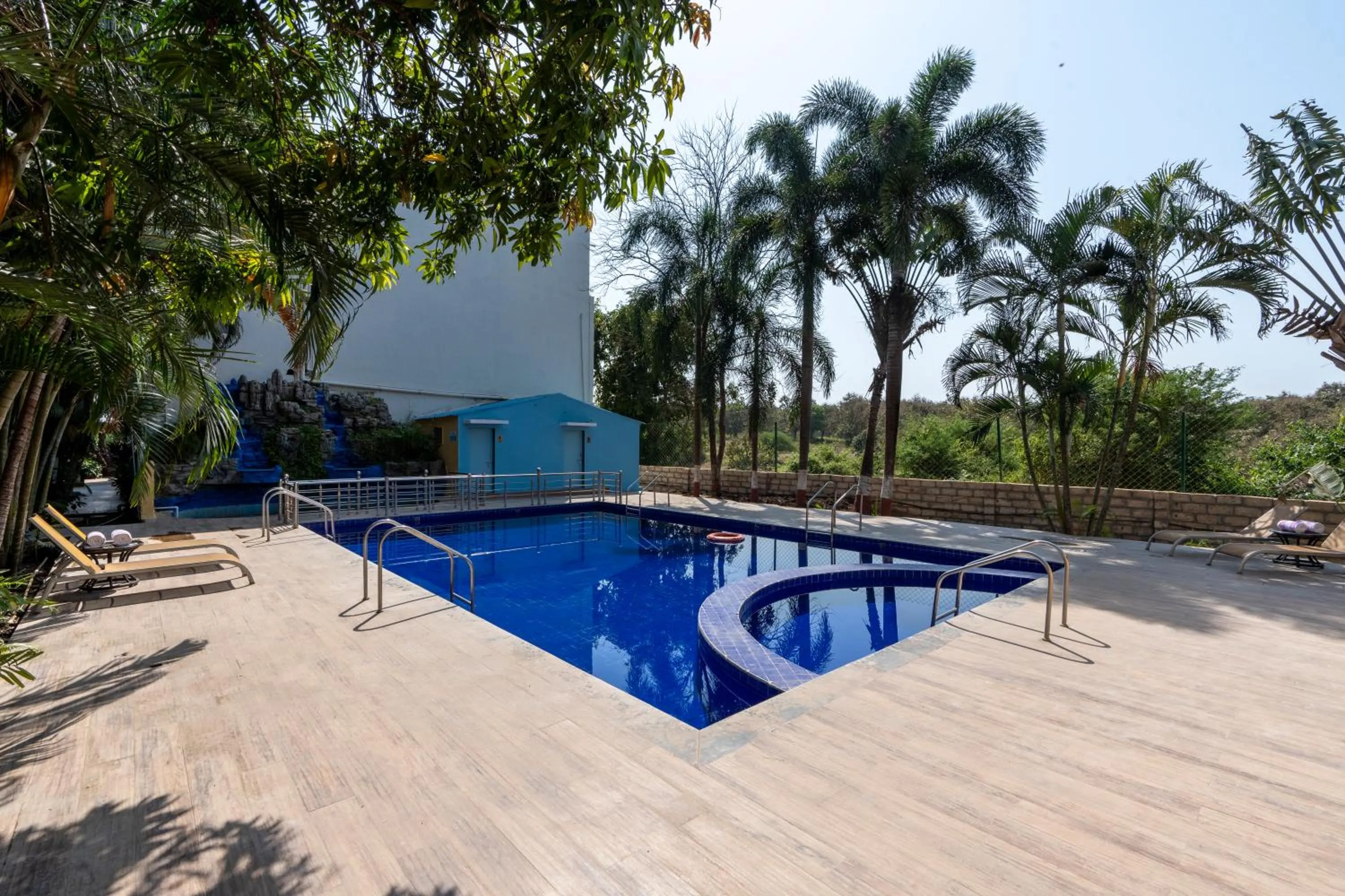 Swimming pool in Saavaj Resort, Sasan Gir - Where Wilderness Meets Luxury