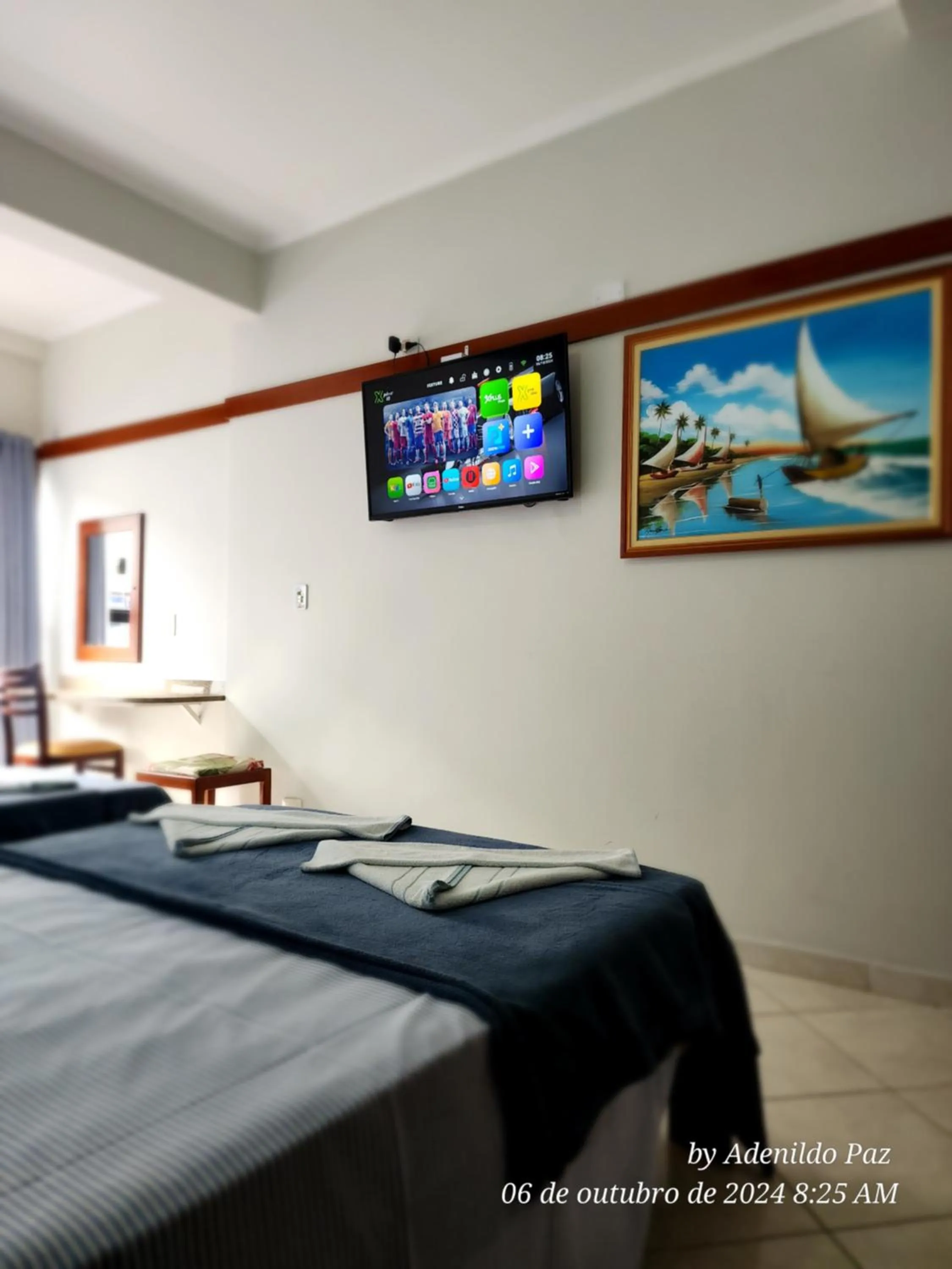 Bed in Hotel São Charbel