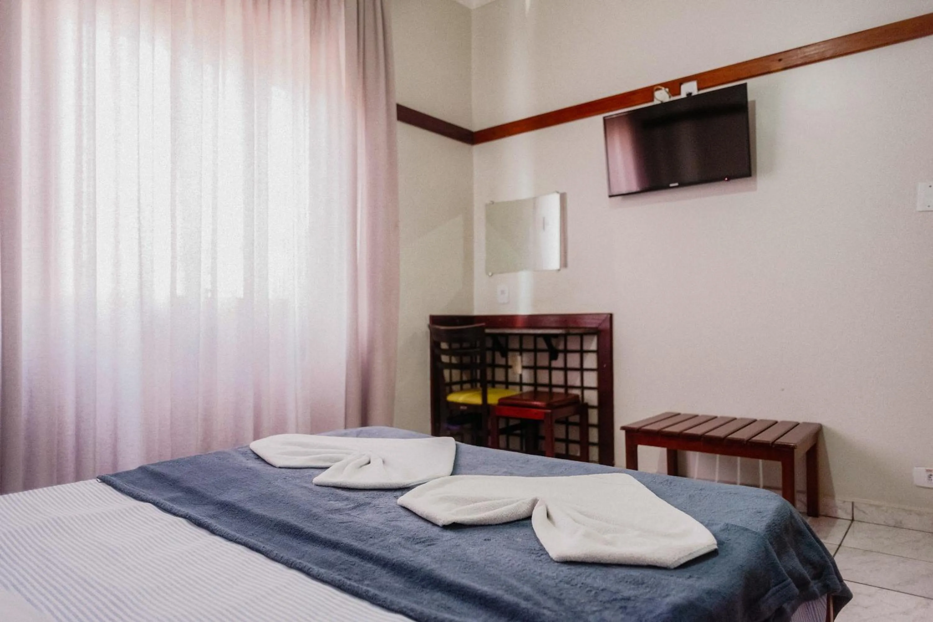 Bed in Hotel São Charbel