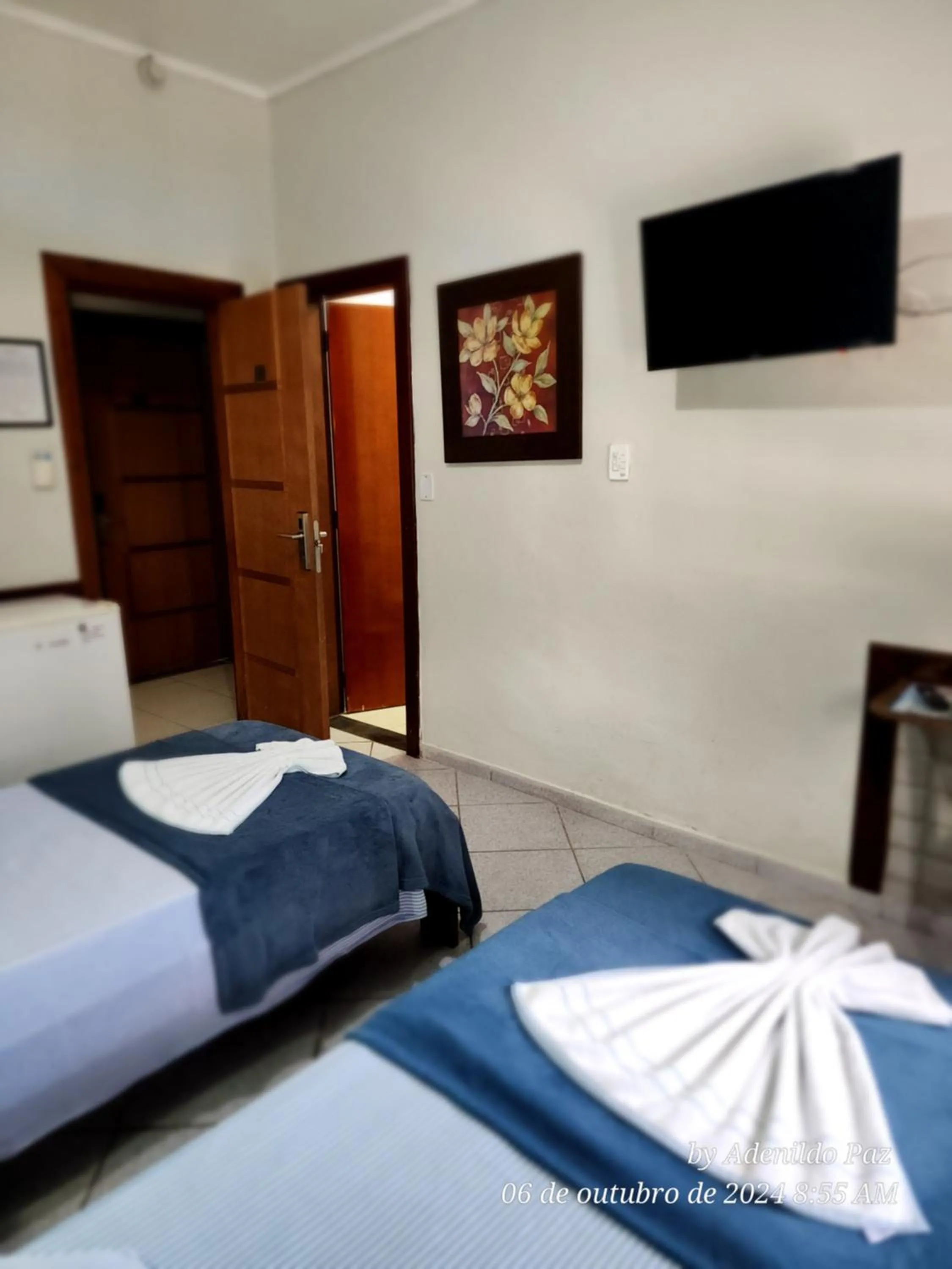 Bed in Hotel São Charbel