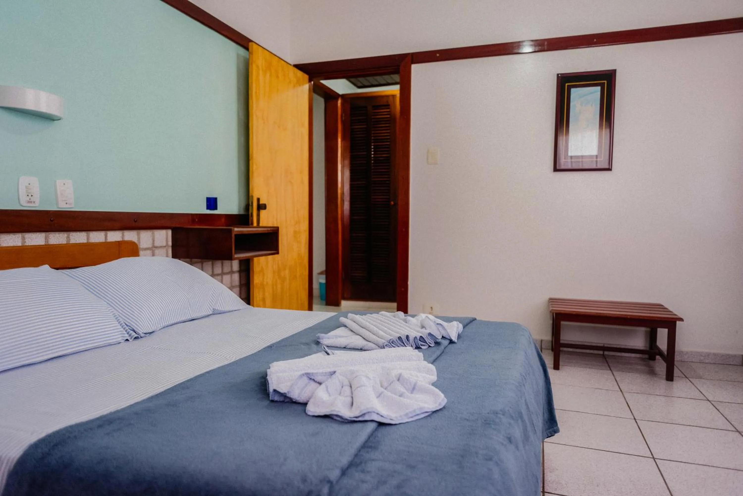 Bed in Hotel São Charbel